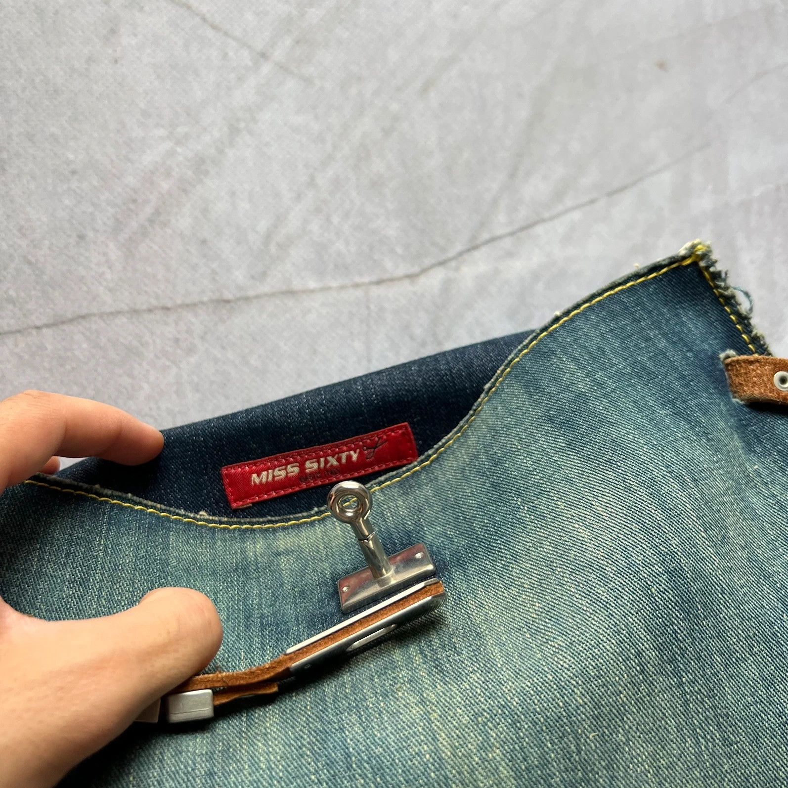 Hysteric Glamour vintage Miss Sixty Shoulder Bag denim Y2K style diesel GGL Size ONE SIZE - 5 Thumbnail