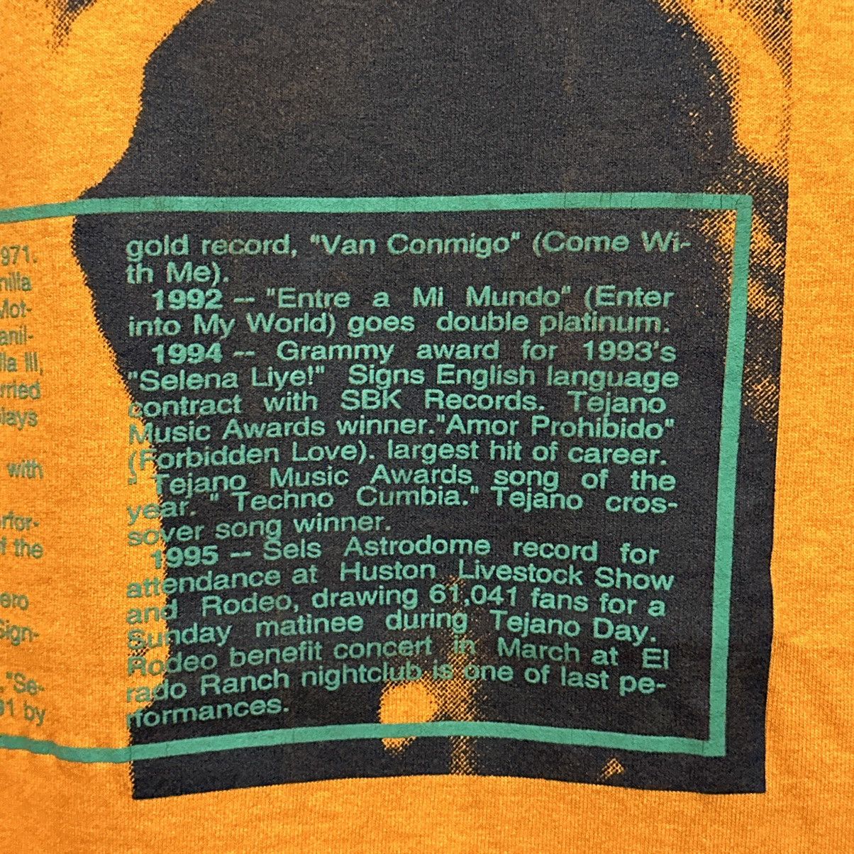 Rap Tees Vintage 90s Selena Quintanilla Memorial Graphic Tee XL Size US XL / EU 56 / 4 - 5 Thumbnail