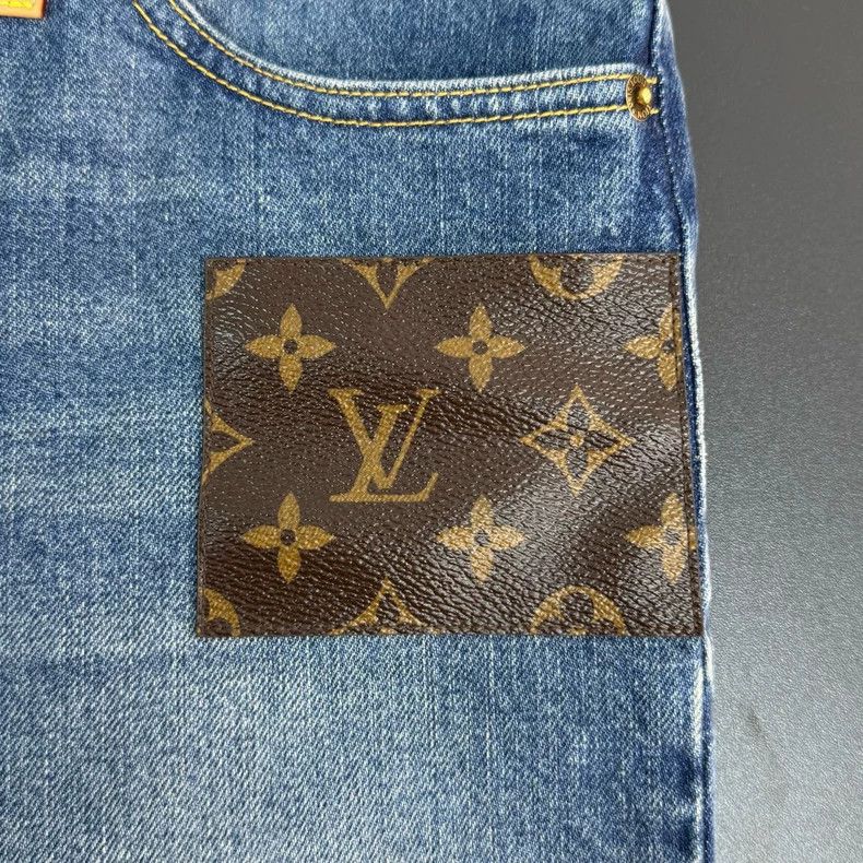 Louis Vuitton Louis Vuitton Blue washed presbyopic leather fur-trimmed je Size US 34 / EU 50 - 8 Thumbnail