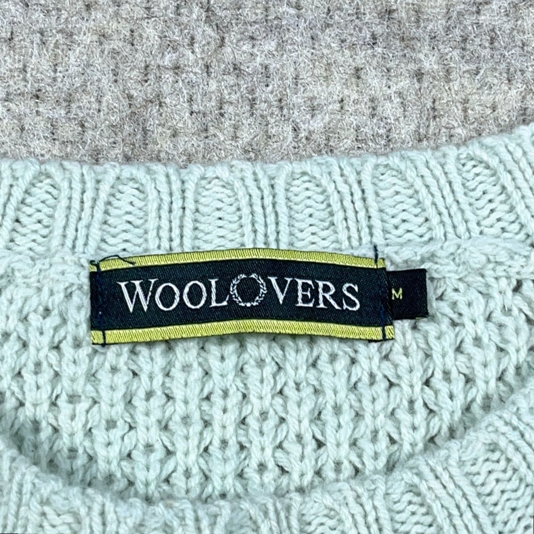 Vintage Woolovers Sweater Women M Green Wool Knit Crewneck Classic 80s Pullover Long Sleeve Casual Regular Knit Style Chunky-Knit Vintage No Logo Size M / US 6-8 / IT 42-44 - 3 Thumbnail