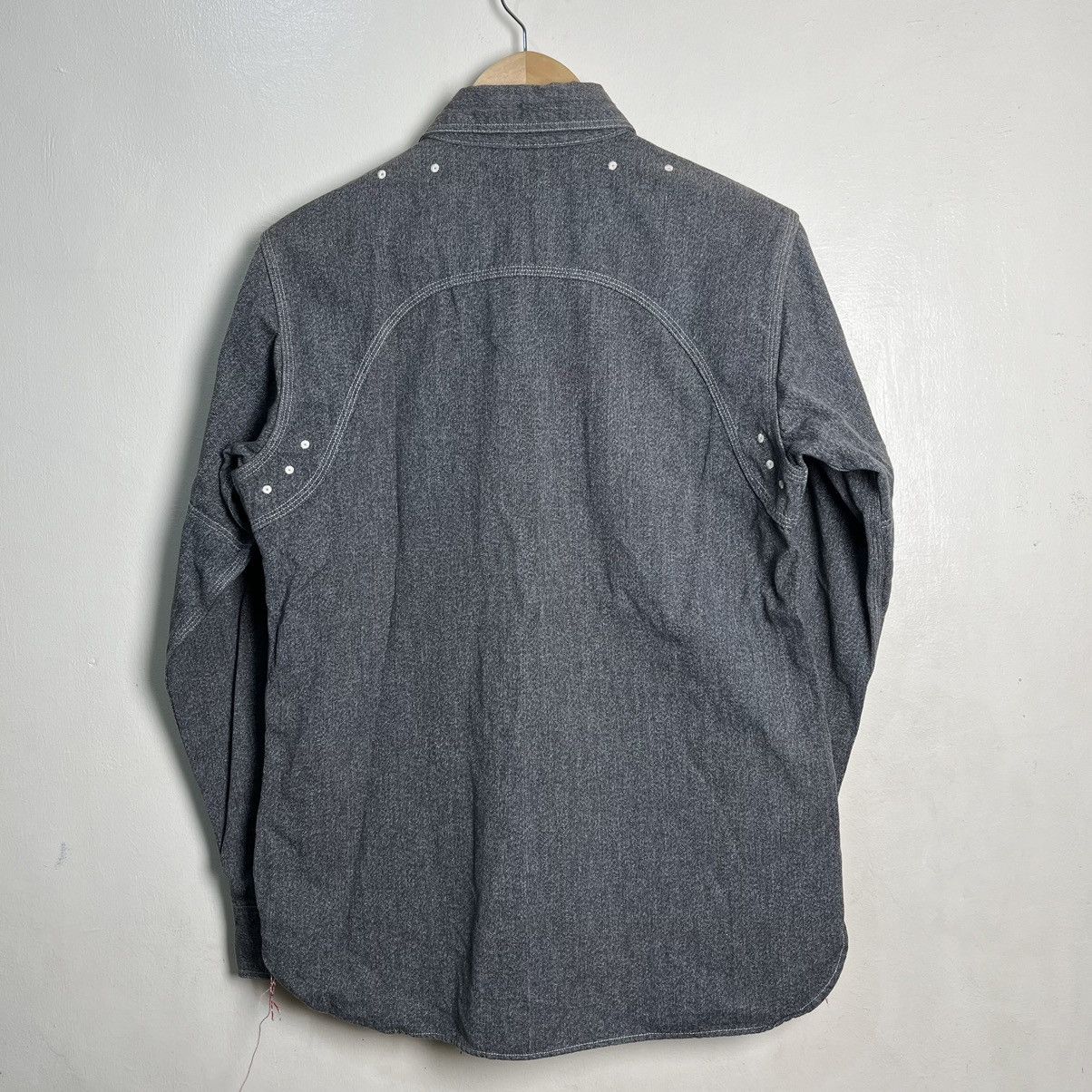 Sugar Cane SUGAR CANE SC23212 Cotton Mock Twist Chin Strap Shirt Size US M / EU 48-50 / 2 - 12 Thumbnail