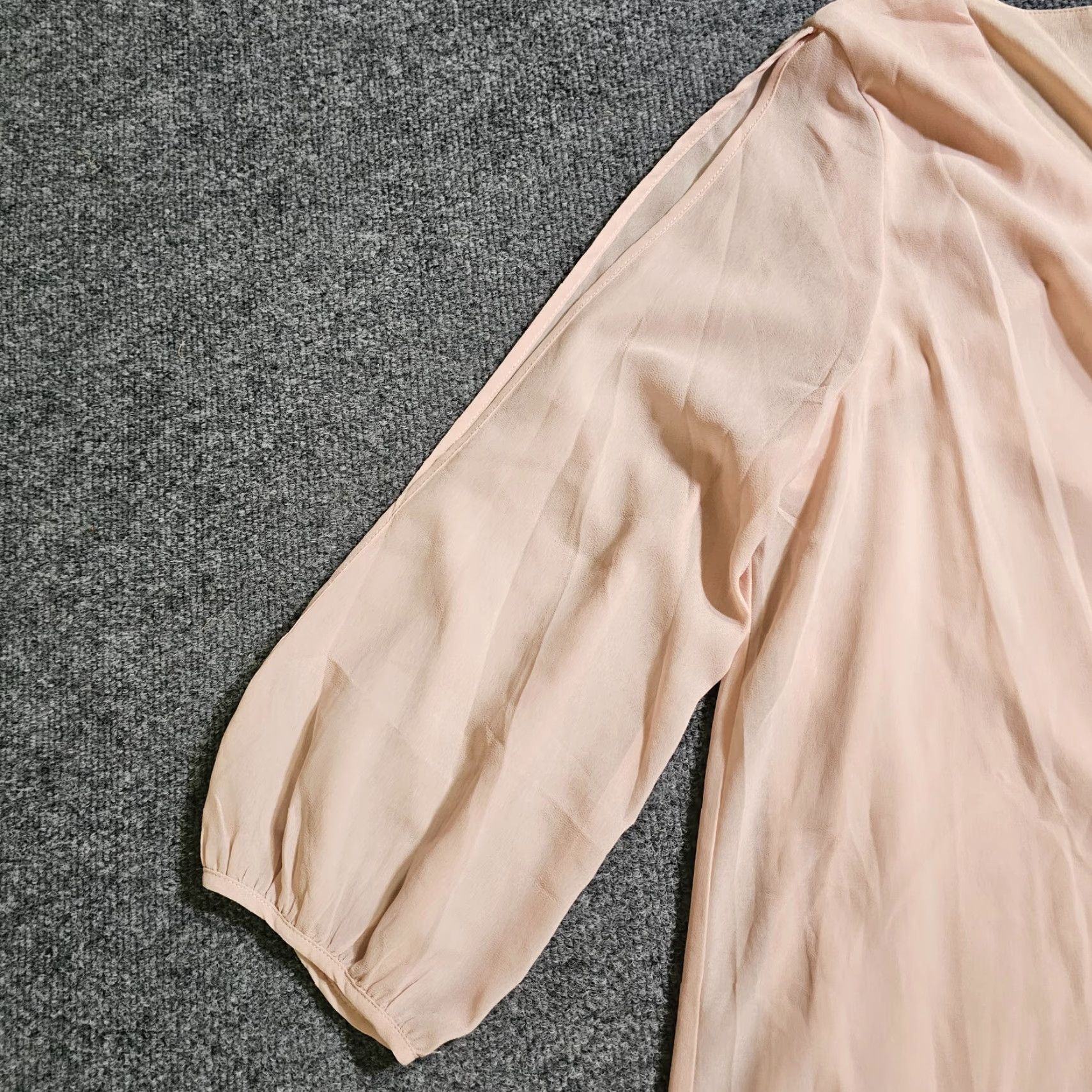 Lulus Lulus Dress Womens Large Pink Long Sleeve Sheer Mini Short Event Party Cocktail Shirt Size L / US 10 / IT 46 - 4 Thumbnail