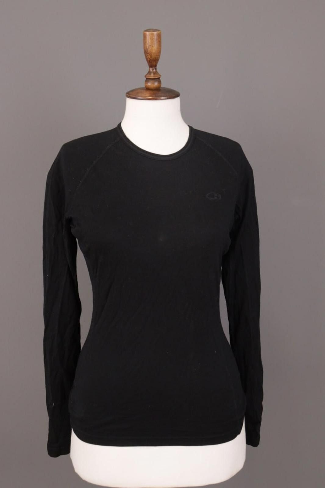 Icebreaker Icebreaker Black Merino Wool Long Sleeve Top Thermo T-Shirt Size M / US 6-8 / IT 42-44 - 1 Thumbnail