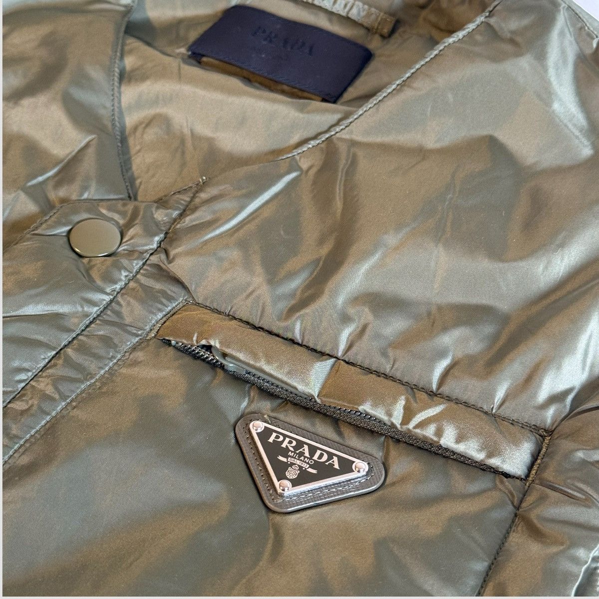 Prada Prada Re-Nylon Gilet Green Size US M / EU 48-50 / 2 - 8 Thumbnail
