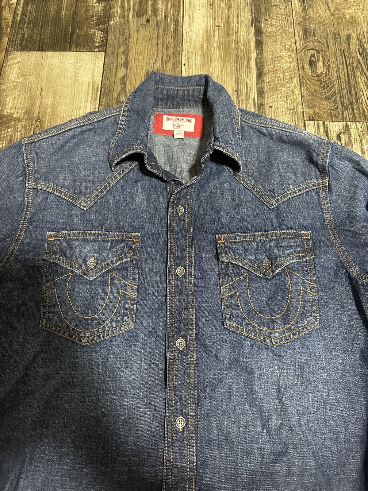 True Religion True Religion Denim Western Button Up Size US M / EU 48-50 / 2 - 2 Thumbnail