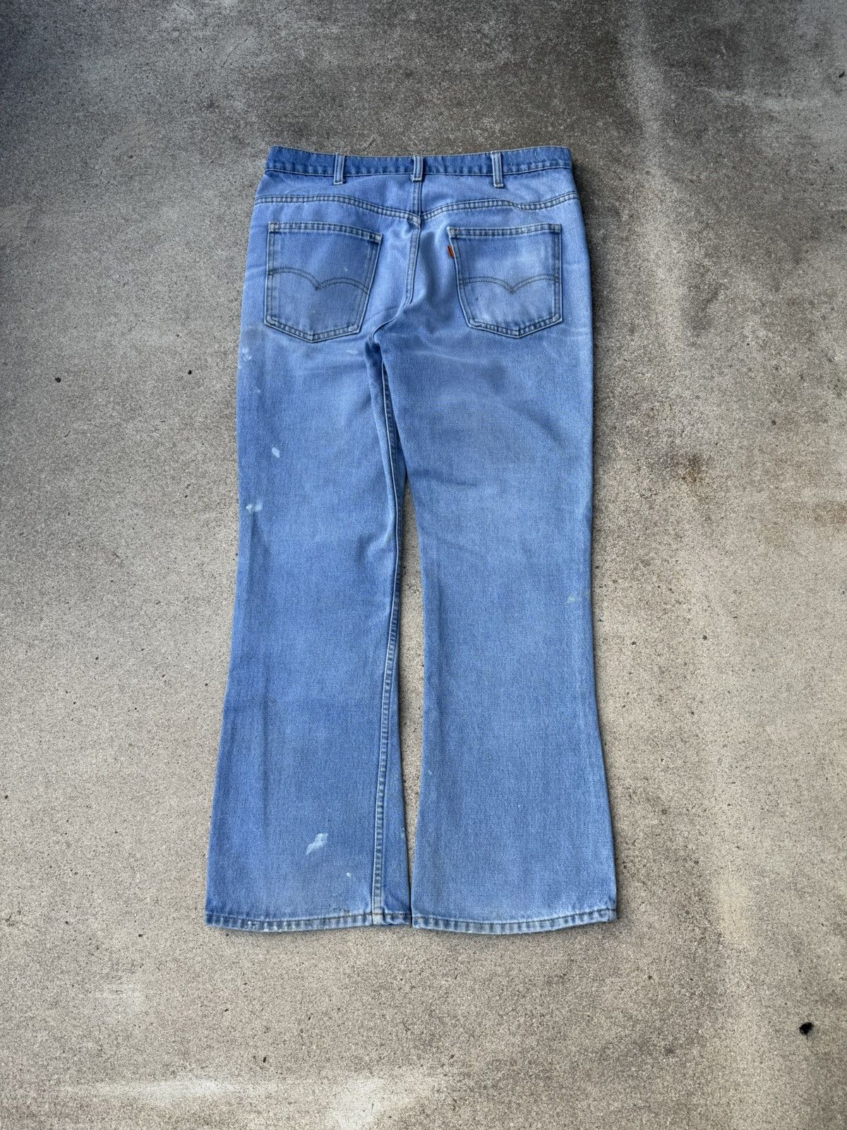 Levi's × Vintage Vtg 80s Levi’s 646 Orange Tab Bellbottom Flare Jeans 35x31 Size US 35 - 2 Thumbnail