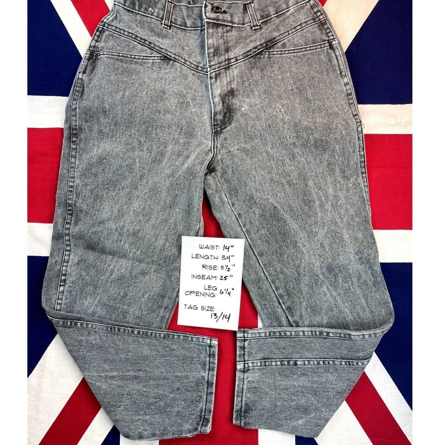 Vintage SUNSET BLUES Acid Wash Mom Jeans 80s (28"x25") Bare Back Size 28" / US 6 / IT 42 - 4 Thumbnail