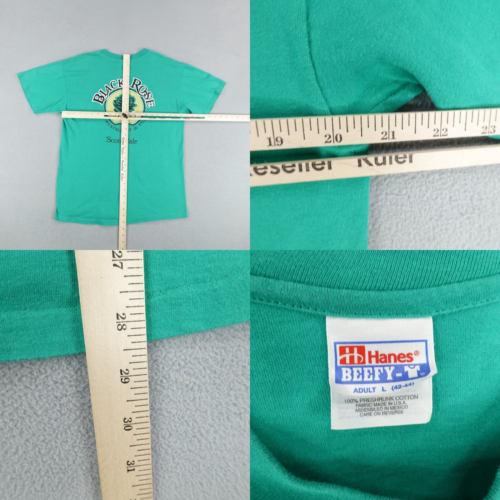 Hanes VINTAGE St Patrick's Day T Shirt Men L Hanes Green 90s Pub Scottsdale Single Stitch Graphic Print Size US L / EU 52-54 / 3 - 8 Thumbnail