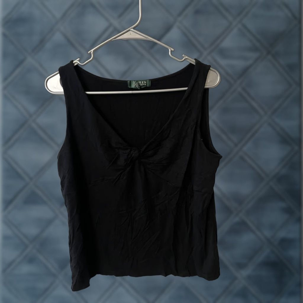 Ralph Lauren Lauren Ralph Lauren Shirt Womens XL Black Tank V-Neck Size XL / US 12-14 / IT 48-50 - 1 Thumbnail
