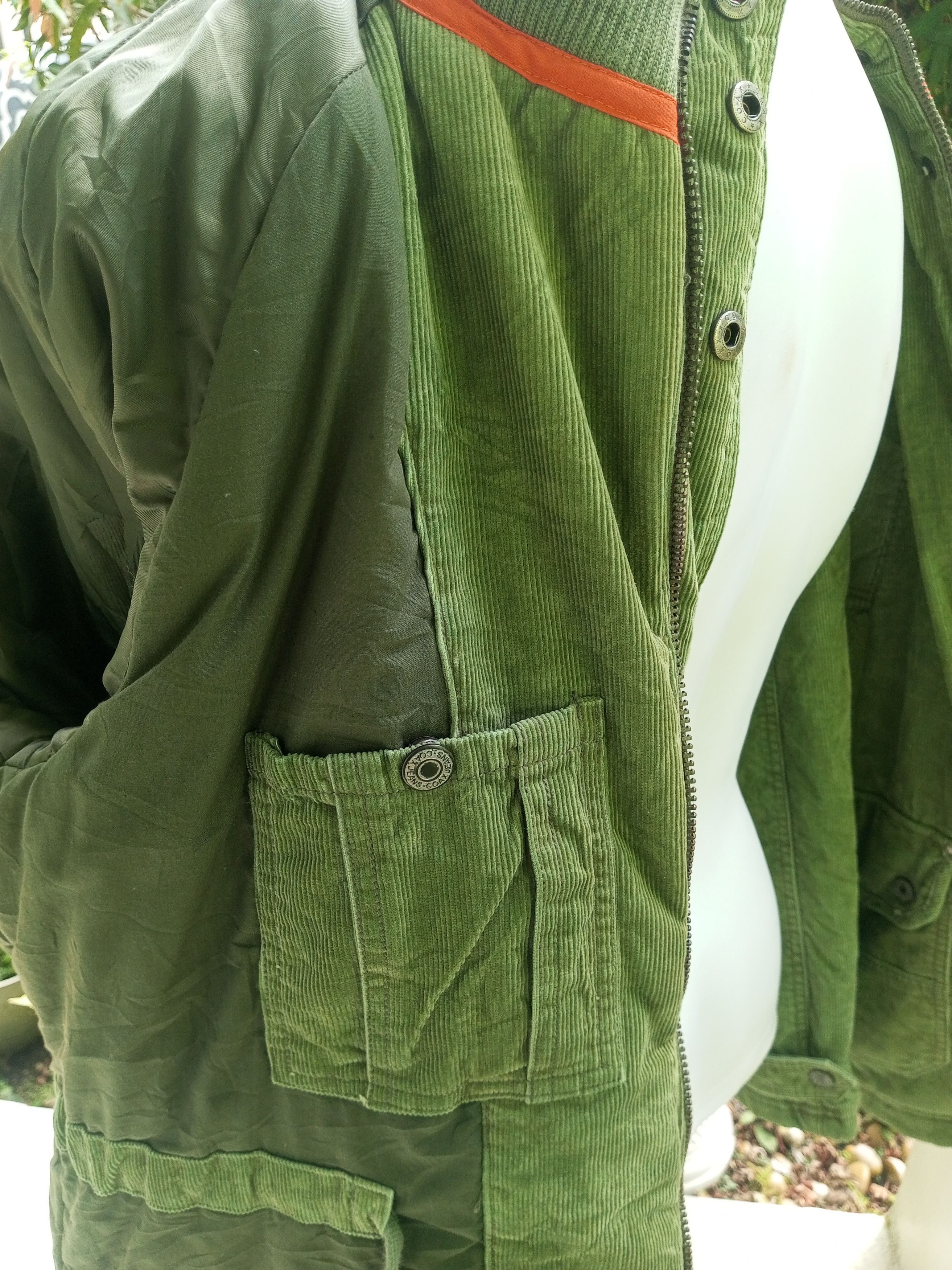 Japanese Brand C.O.AX Fur Corduroy Removable Hoodie Jacket Size US XL / EU 56 / 4 - 17 Thumbnail