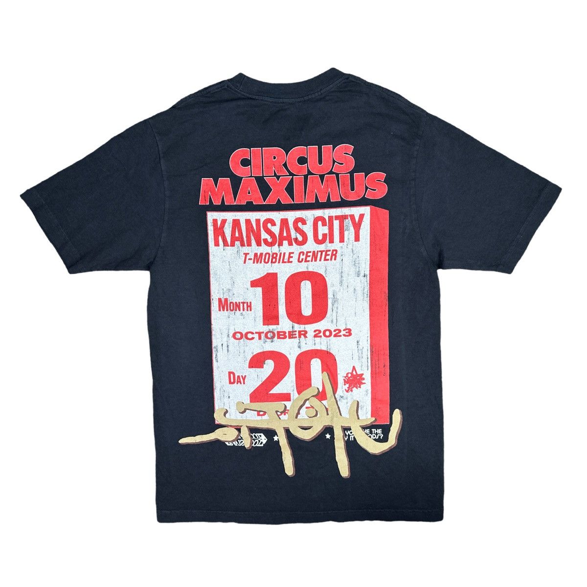 Travis Scott Travis Scott Utopia Circus Maximus 2023 Tour x KC Tee Size US M / EU 48-50 / 2 - 4 Thumbnail