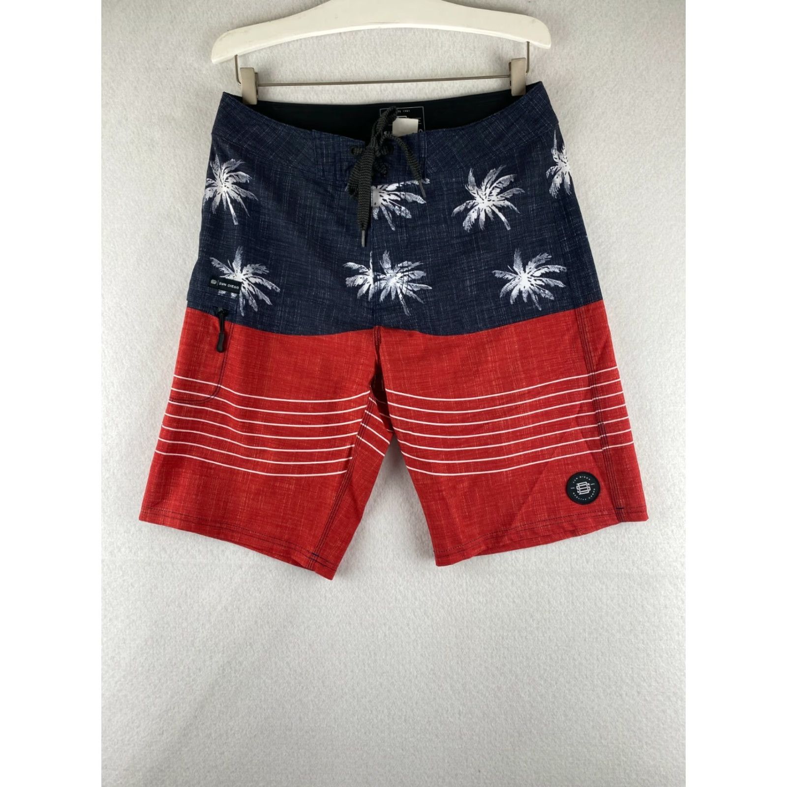Vintage Sun Diego Board Shorts Mens 32 Surf Shorts Palm Trees Swim Trunks Beach Beachwear Board Shorts Sun Diego Mens 32 Blue Size US 32 / EU 48 - 2 Thumbnail