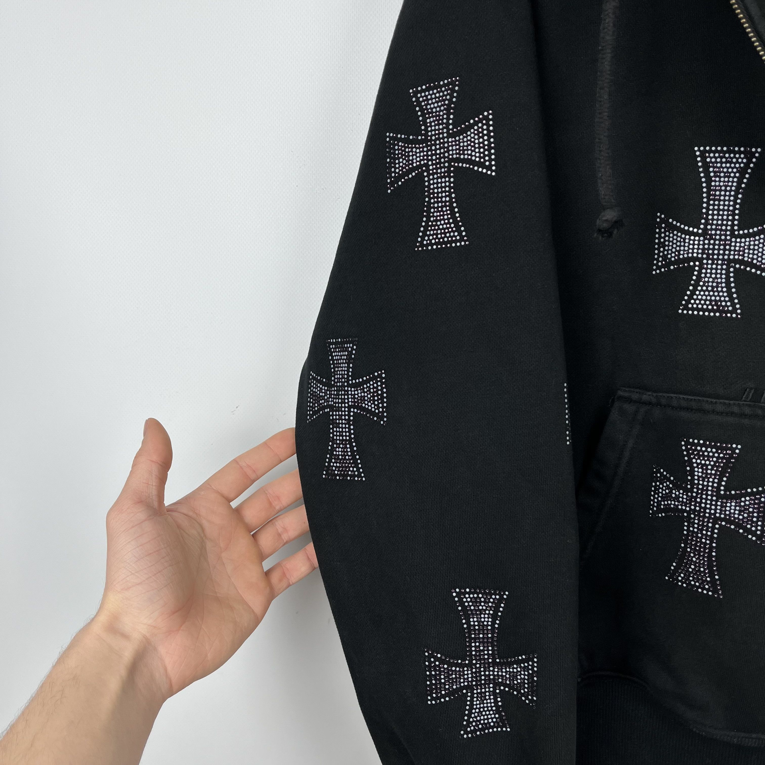 Unknown London Unknown London Saint Row Cross Full Zip Hoodie Size US S / EU 44-46 / 1 - 10 Thumbnail