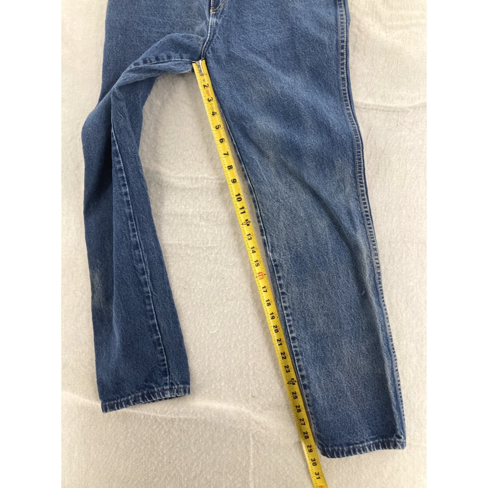 Wrangler Wrangler Jeans Womens 10 Western Cowgirl 24X30 High Waist Mom Denim Blue 5-Pocket Straight Classic Vintage Theme Western Size 32" / US 10 / IT 46 - 6 Thumbnail