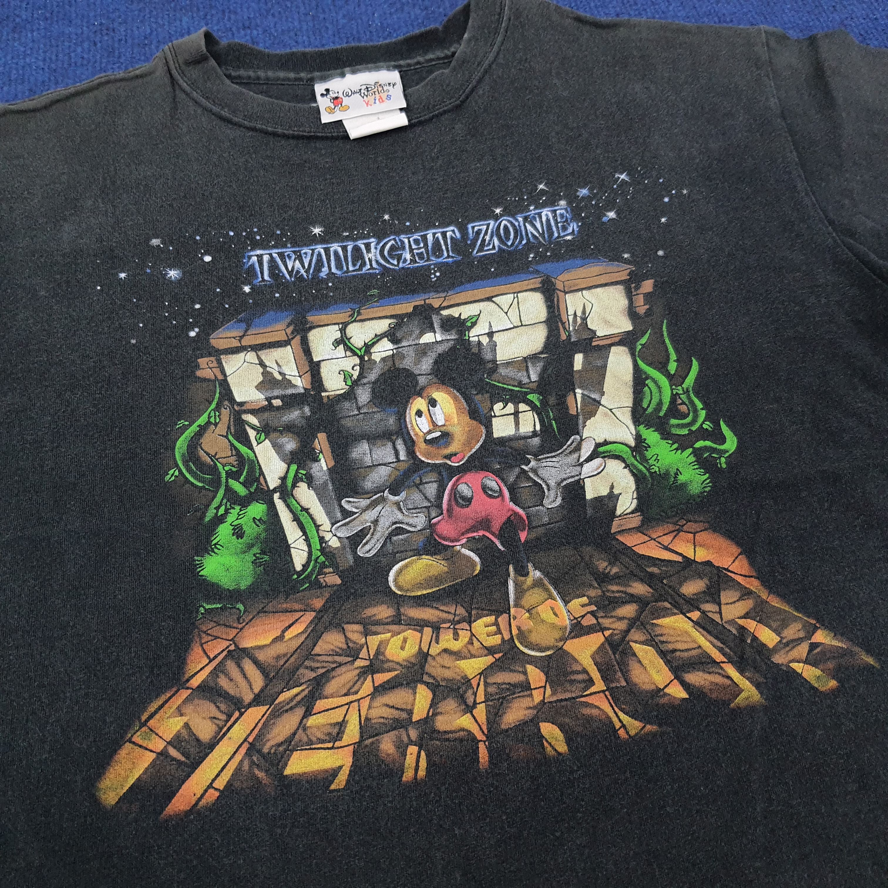 Disney × Mickey Mouse × Vintage Vintage Disney Mickey Mouse Twilight Zone Kids Tshirt Size US L / EU 52-54 / 3 - 2 Thumbnail