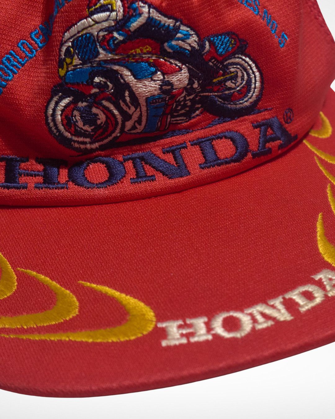 Honda 1990s Honda RC30 Flat Brim Cap Size ONE SIZE - 3 Thumbnail