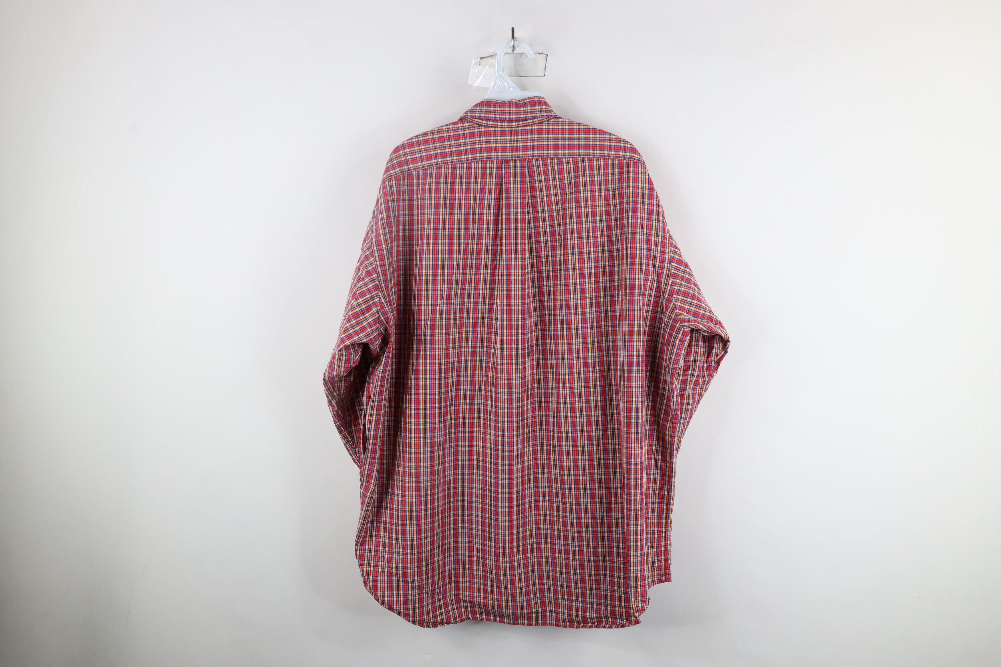 Ralph Lauren × Vintage Vintage 90s Ralph Lauren Rainbow Plaid Button Down Shirt Size US XL / EU 56 / 4 - 7 Thumbnail