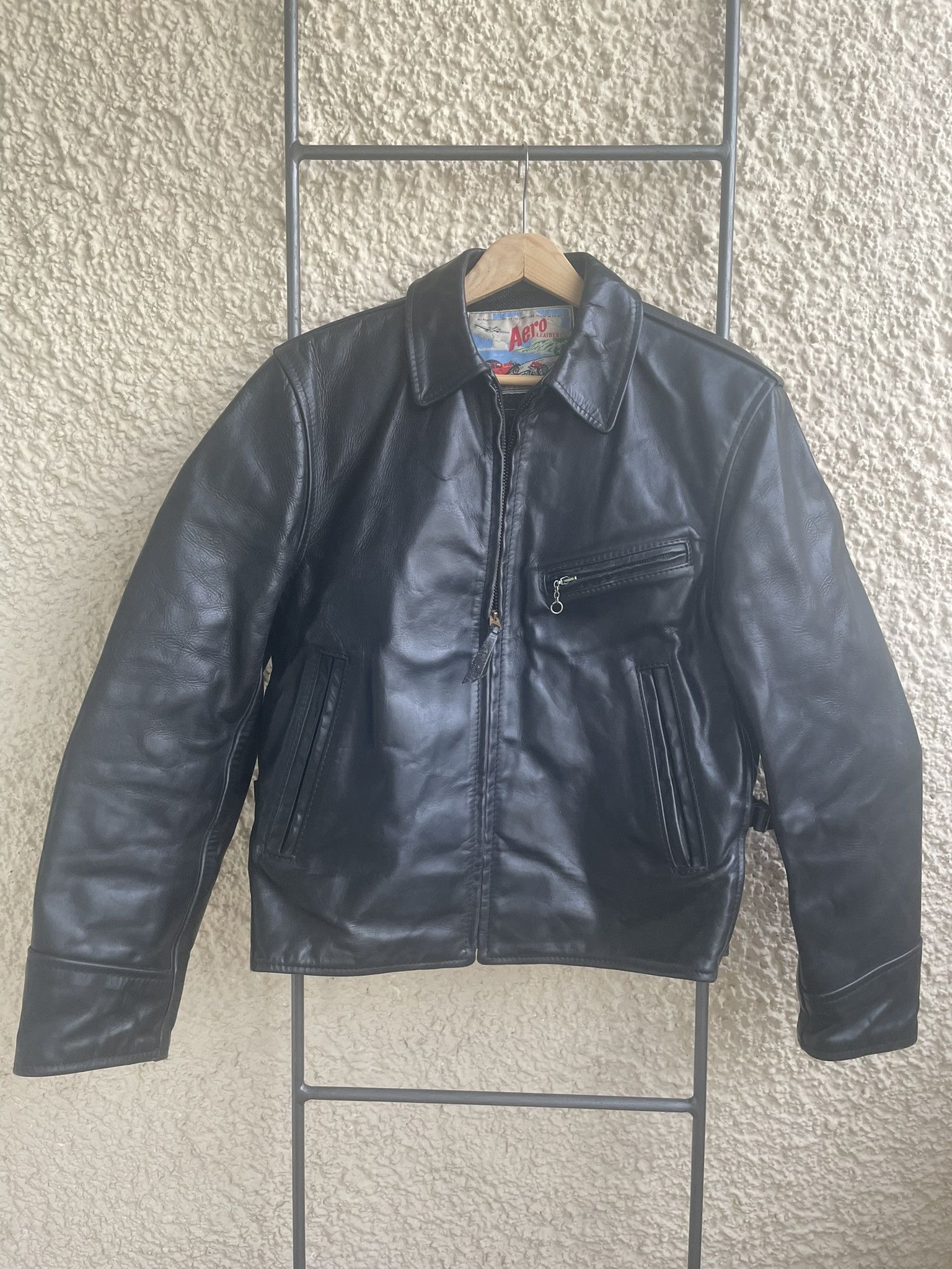 Aero Leathers Aero Leather half belt horsehide leather jacket Size US S / EU 44-46 / 1 - 1 Thumbnail