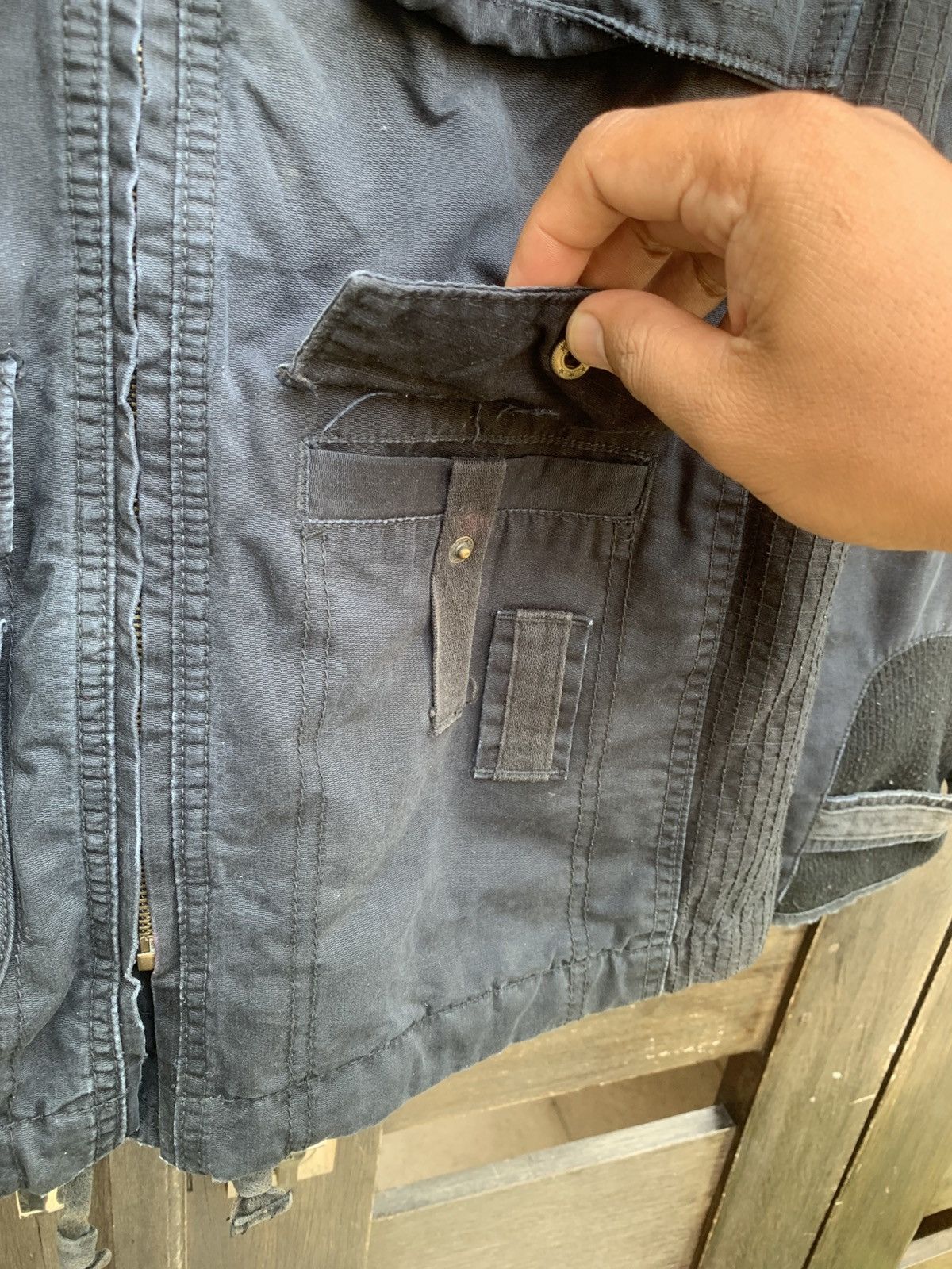 Ma+ Japanese Raw Washed Utility Multi Pocket Jacket Size US XL / EU 56 / 4 - 9 Thumbnail