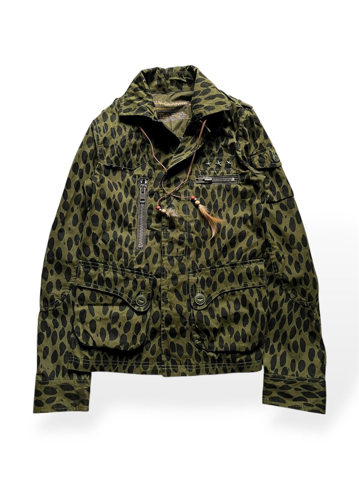 Isamu Katayama Backlash 2000s SLY Glamour wax leopard army funk jacket Size US M / EU 48-50 / 2 - 1 Thumbnail