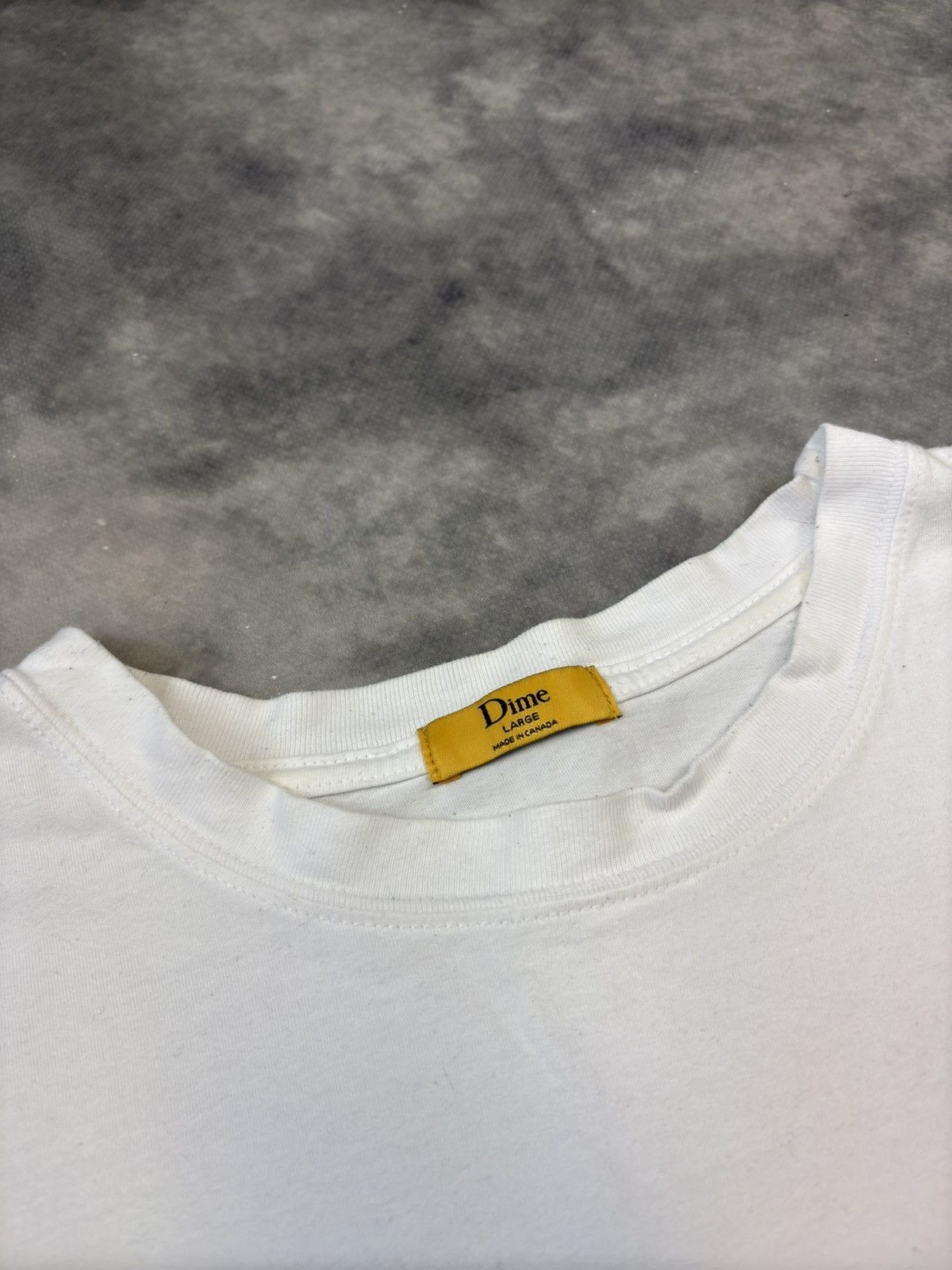 Vintage Dime Streetwear t shirt logo pac man skateboard sk8 rap Size US L / EU 52-54 / 3 - 3 Thumbnail