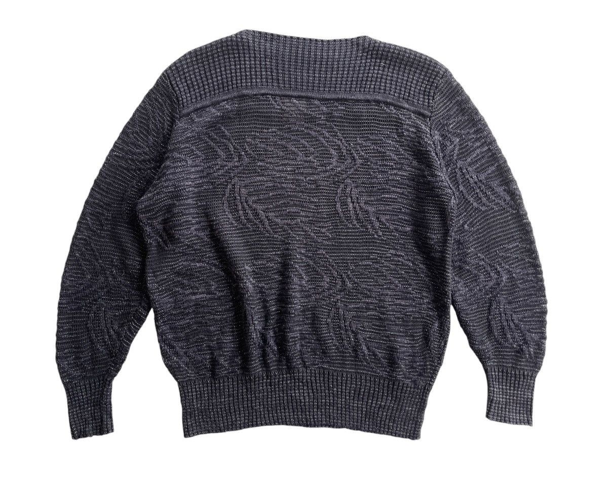 Courreges Vintage Courreges Rayon Abstract Knitted Sweater Size L / US 10 / IT 46 - 3 Thumbnail