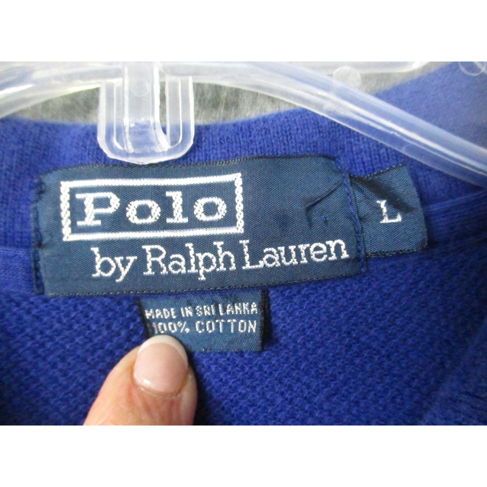 Ralph Lauren VINTAGE Polo Ralph Lauren Rugby Shirt Large Men Blue Stripe Shirt Size US L / EU 52-54 / 3 - 3 Thumbnail