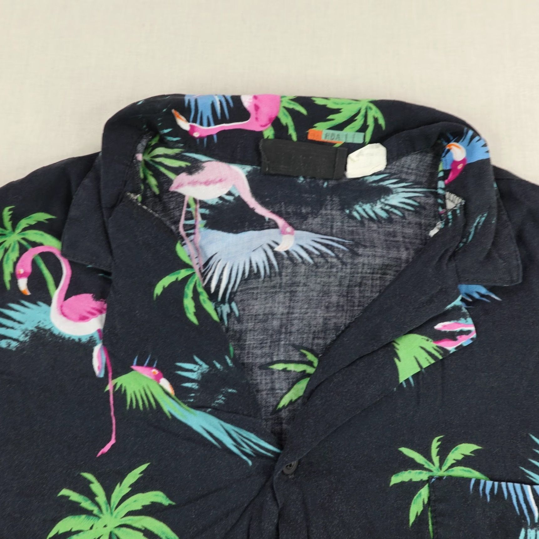 Vintage VINTAGE Frank Shirt Mens XL Short Sleeve Hawaiian Aloha Beach Tropical Casual Button-Up Black 90s Size US XL / EU 56 / 4 - 2 Thumbnail