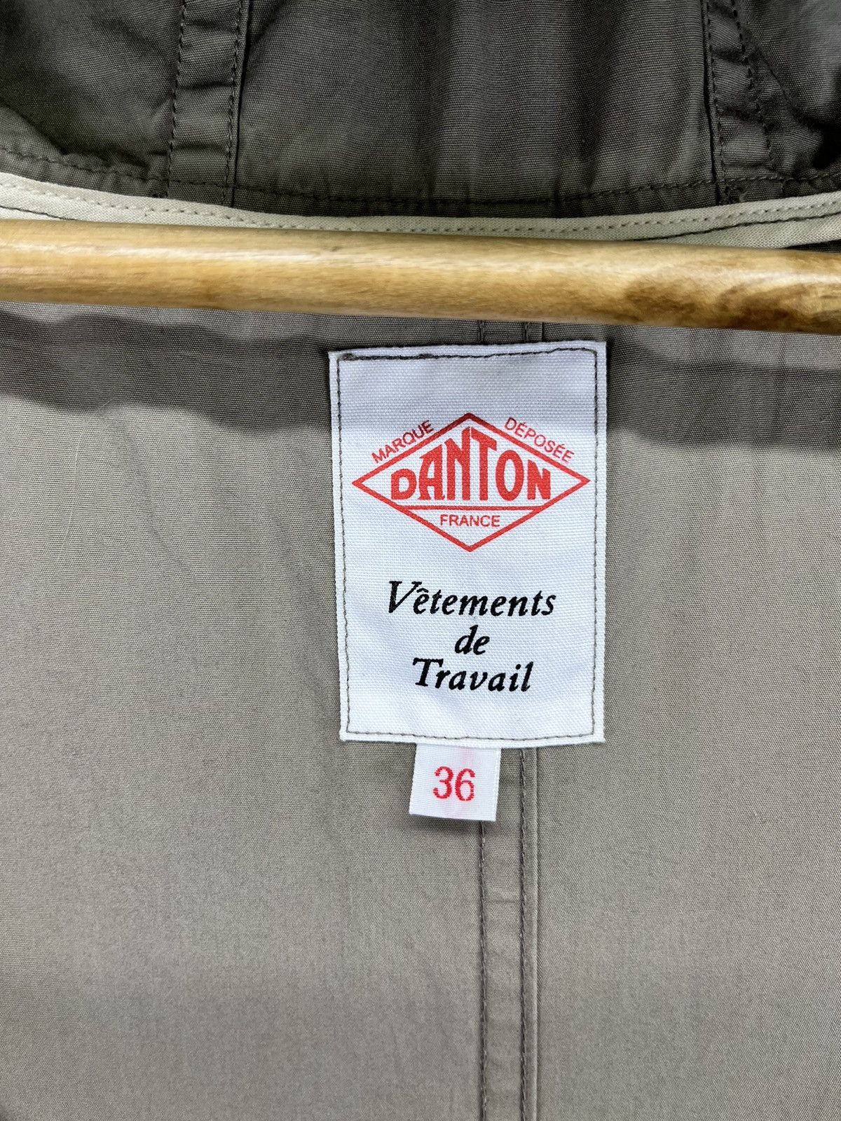 Danton Vintage Danton Vetement Hooded Button Up Light Jacket Size XS / US 0-2 / IT 36-38 - 7 Thumbnail