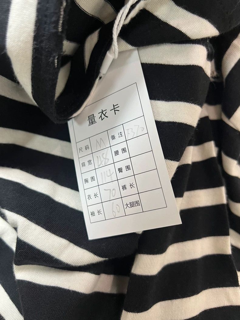 Saint Laurent Paris Saint Laurent Paris Striped round neck long sleeved shirt-2 Size US M / EU 48-50 / 2 - 5 Thumbnail
