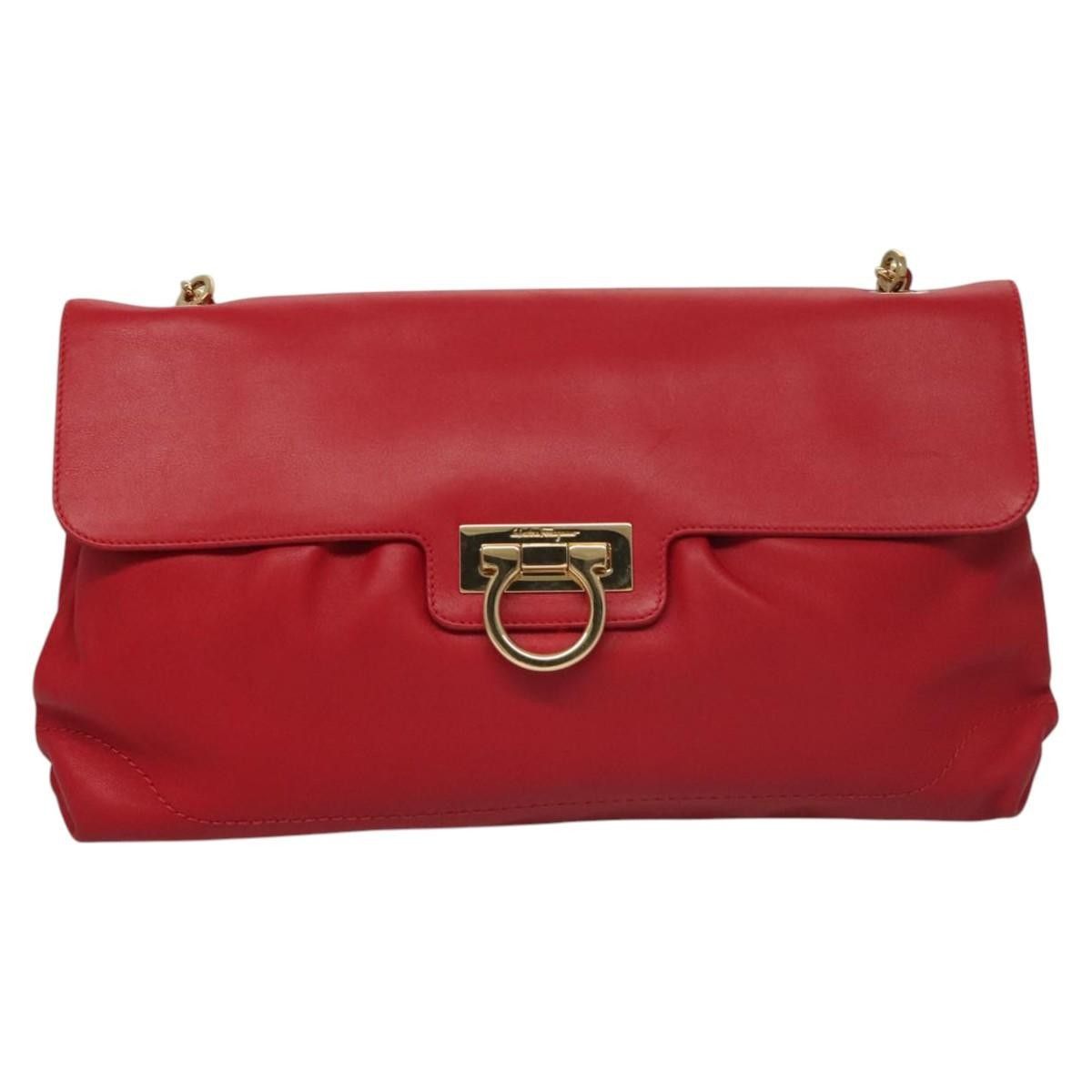 Salvatore Ferragamo Salvatore Ferragamo Gancini Chain Shoulder bag Leather Size ONE SIZE - 1 Thumbnail