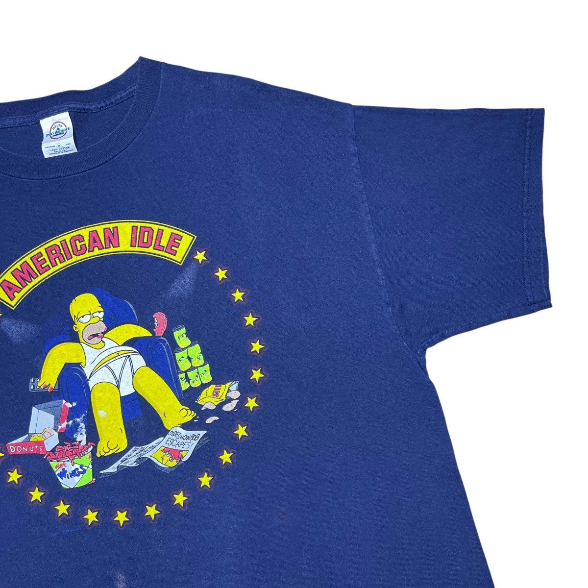 The Simpsons 2000s The Simpsons Homer Simpson American Idle Fox T-Shirt Size US XL / EU 56 / 4 - 7 Thumbnail