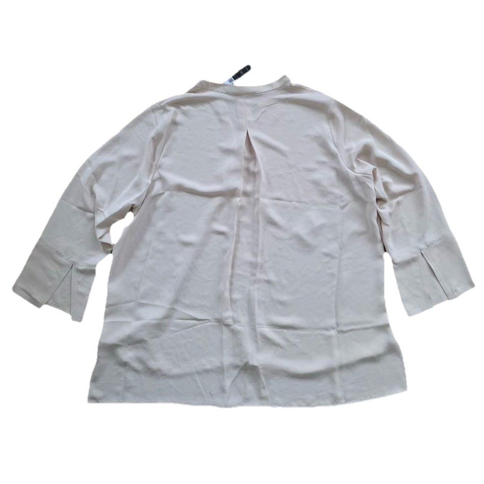 & Other Stories NIC+ZOE Easy Women Care Career Ivory T Blouse Size2X A001774 Size XXL / US 16-18 / IT 52-54 - 2 Thumbnail