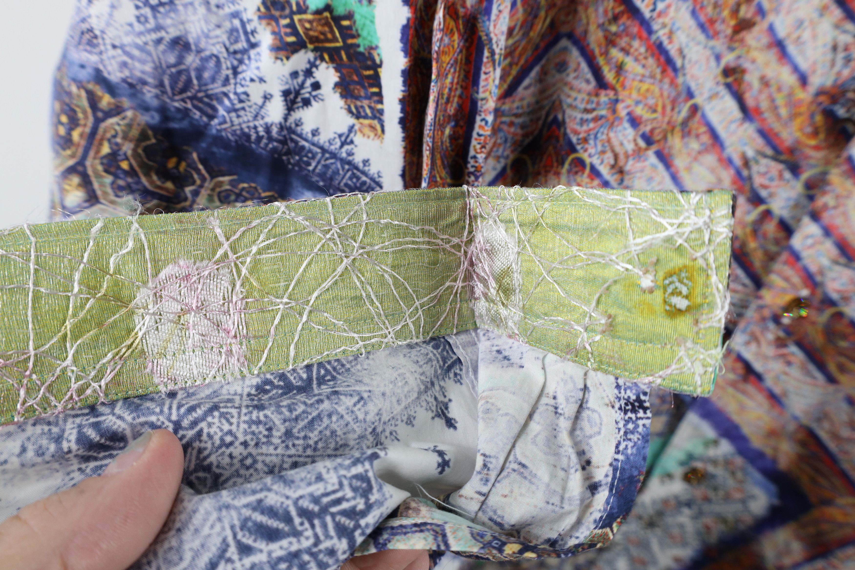 Robert Graham × Vintage Robert Graham Limited Edition Geometric Paisley Button Shirt Size XL / US 12-14 / IT 48-50 - 8 Thumbnail