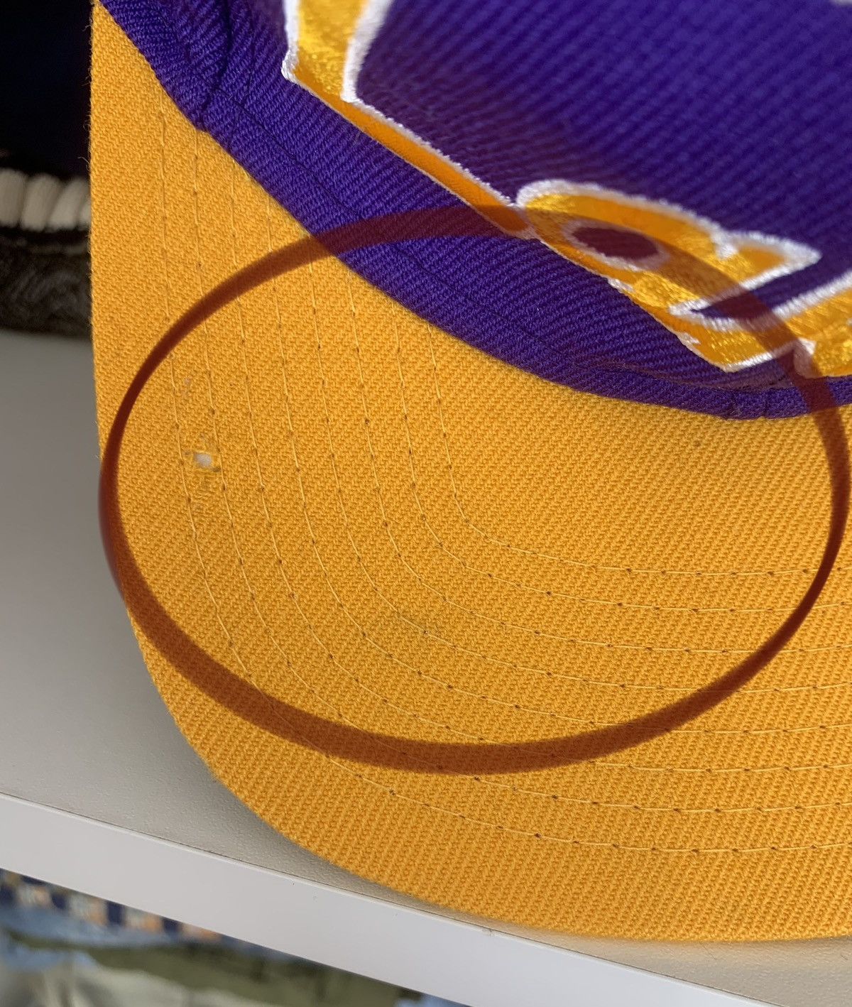 NBA Mitchell & Ness Los Angeles Lakers Cap Hat Size ONE SIZE - 4 Thumbnail