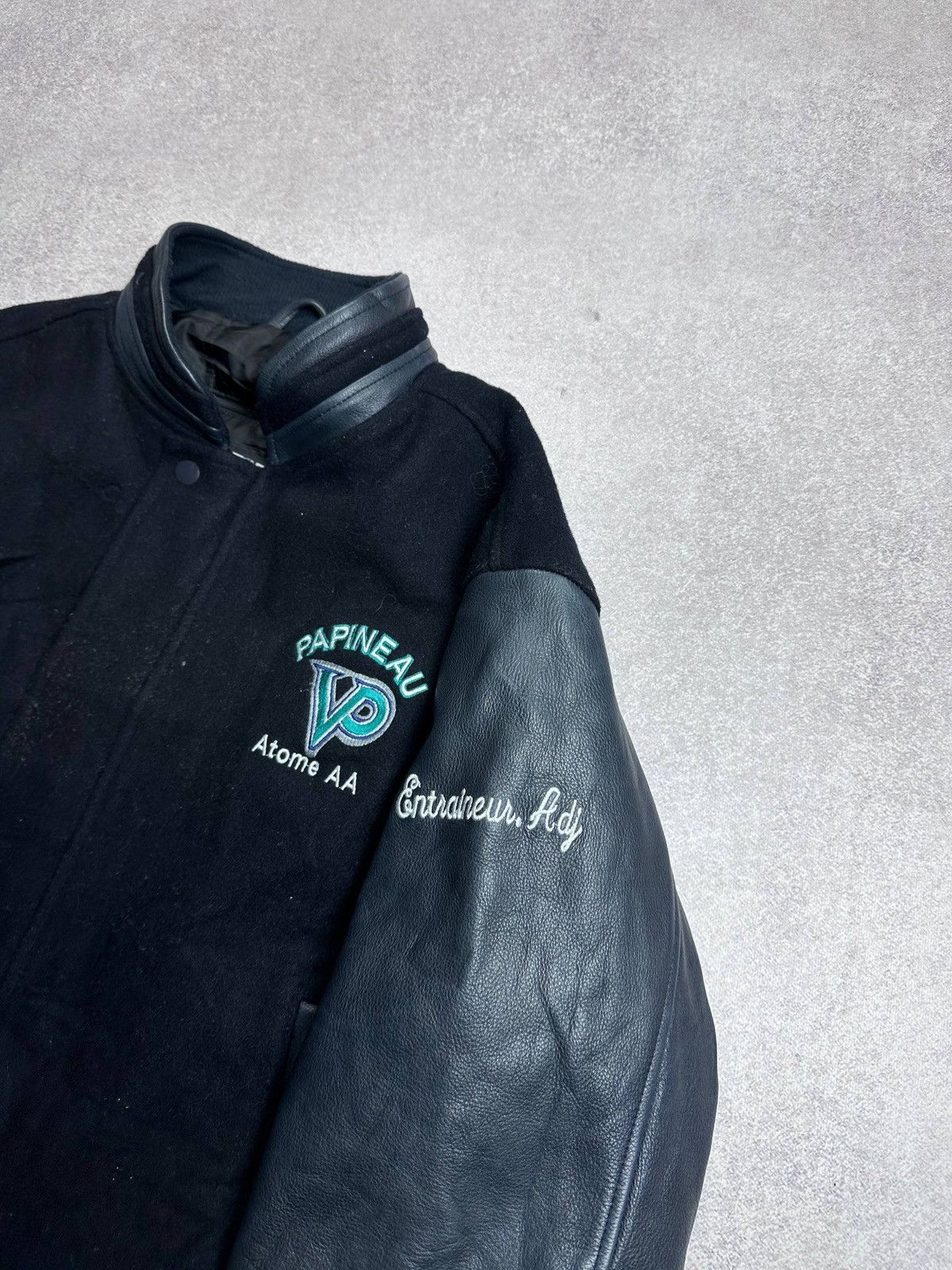 Alpha Industries Vintage 90s Papineau Bomber Leather Jacket M Size US M / EU 48-50 / 2 - 6 Thumbnail