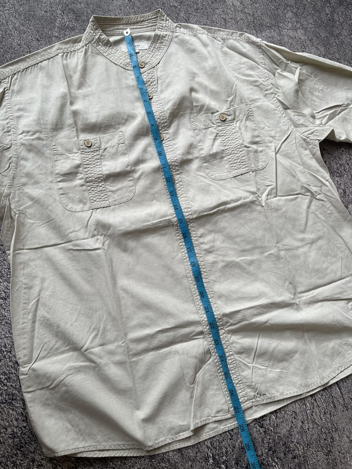 Yohji Yamamoto Y’SACSNY YOHJI YAMAMOTO COLLAR SHANGHAI SHIRT Size US L / EU 52-54 / 3 - 9 Thumbnail