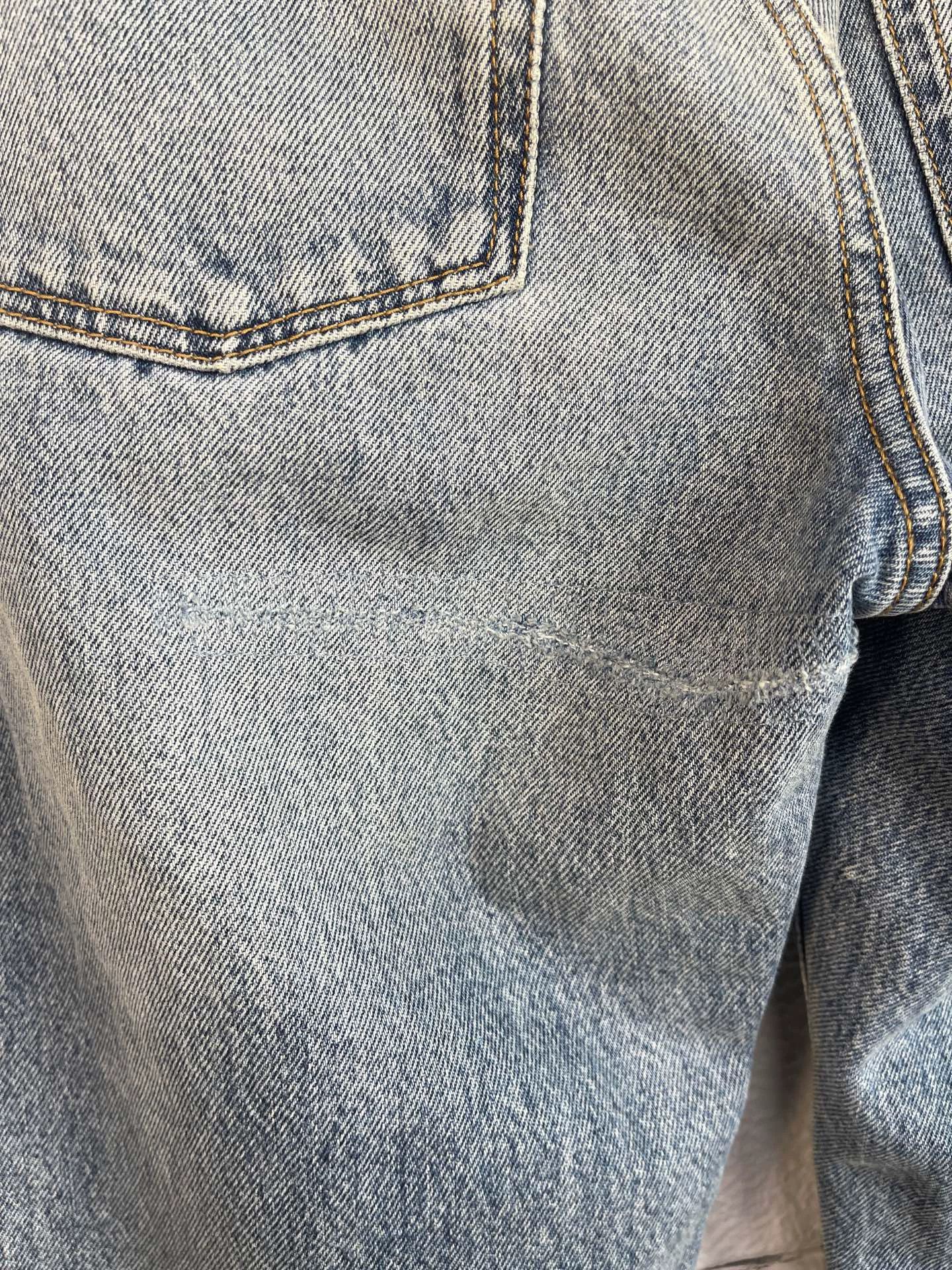 Saint Laurent Paris SLP Metallic Logo Jeans Women's 27 Size 27" / US 4 / IT 40 - 5 Thumbnail