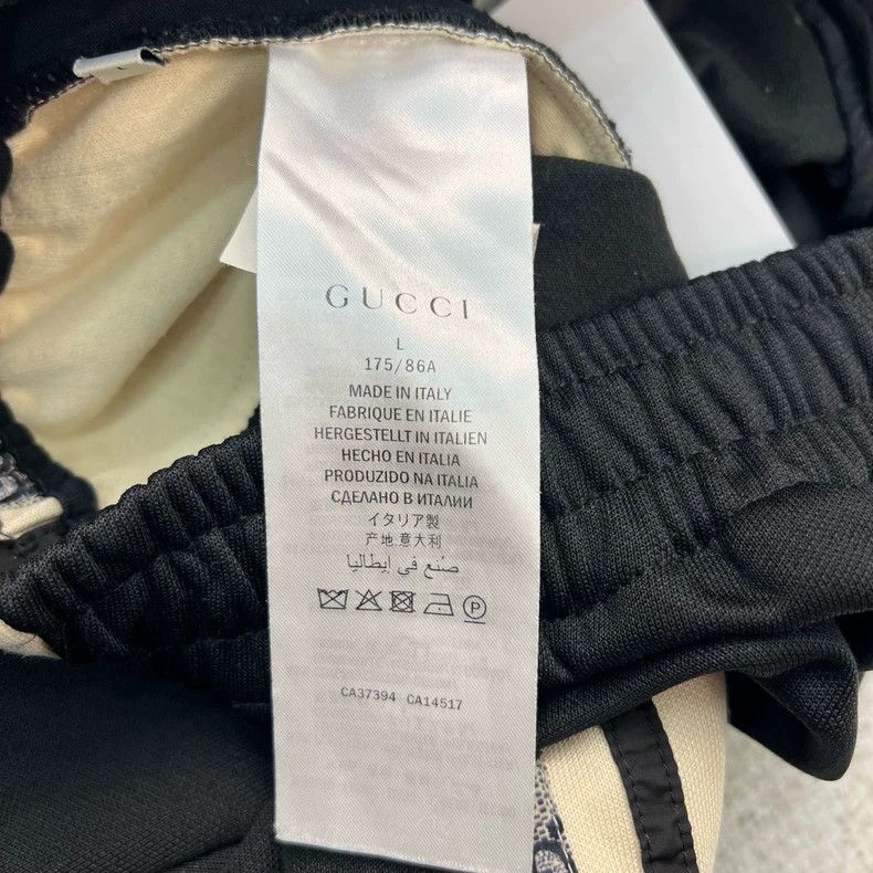 Gucci Gucci Size L Black side snake pattern logo sweatpants 2503- Size US 32 / EU 48 - 6 Thumbnail