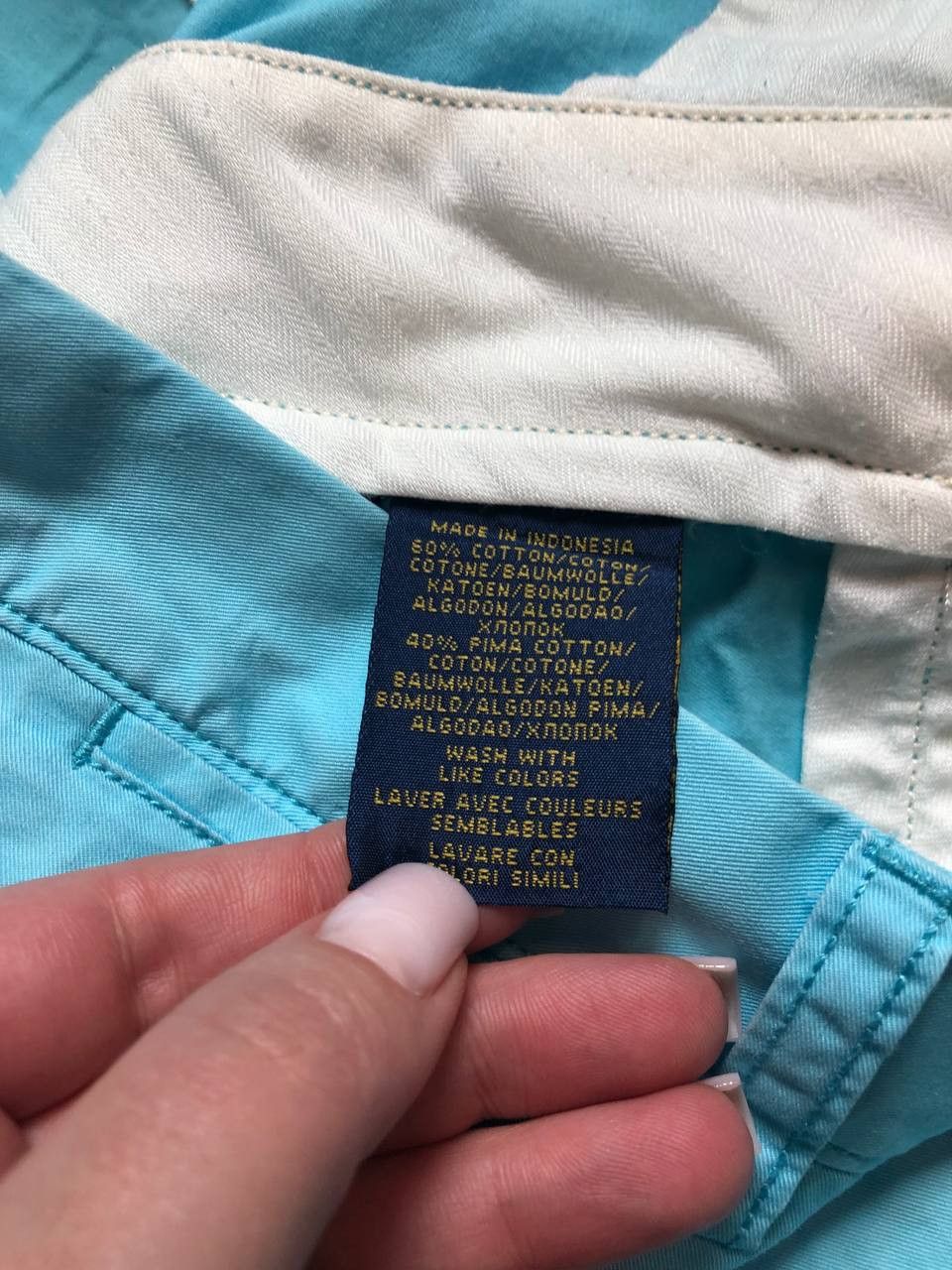Polo Ralph Lauren Polo Ralph Lauren stretch classic-fit pants in a light blue Size US 34 / EU 50 - 17 Thumbnail