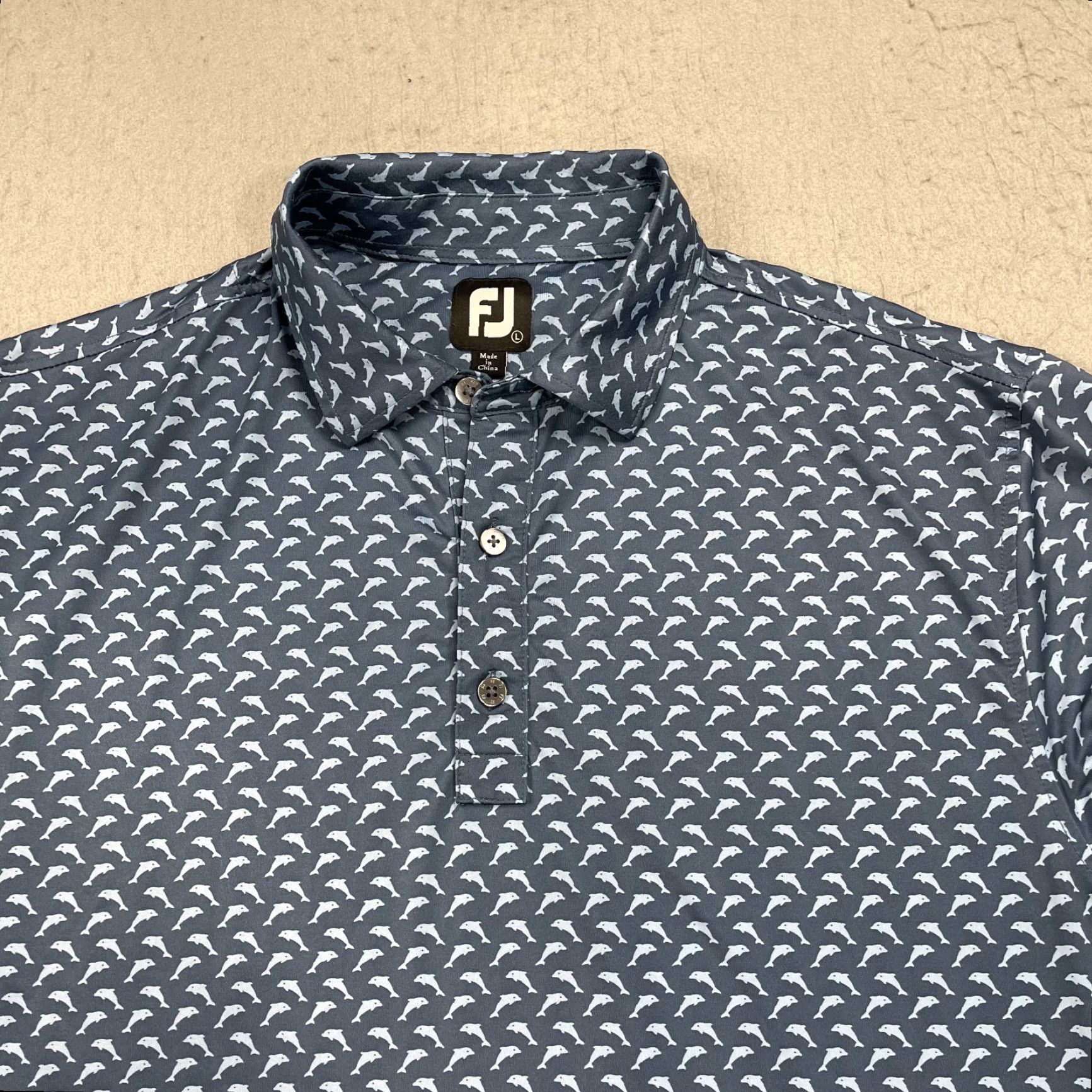 Footjoy FootJoy Polo Shirt Mens L Blue Logo Stretch Golf Shirt Polo Size US L / EU 52-54 / 3 - 2 Thumbnail