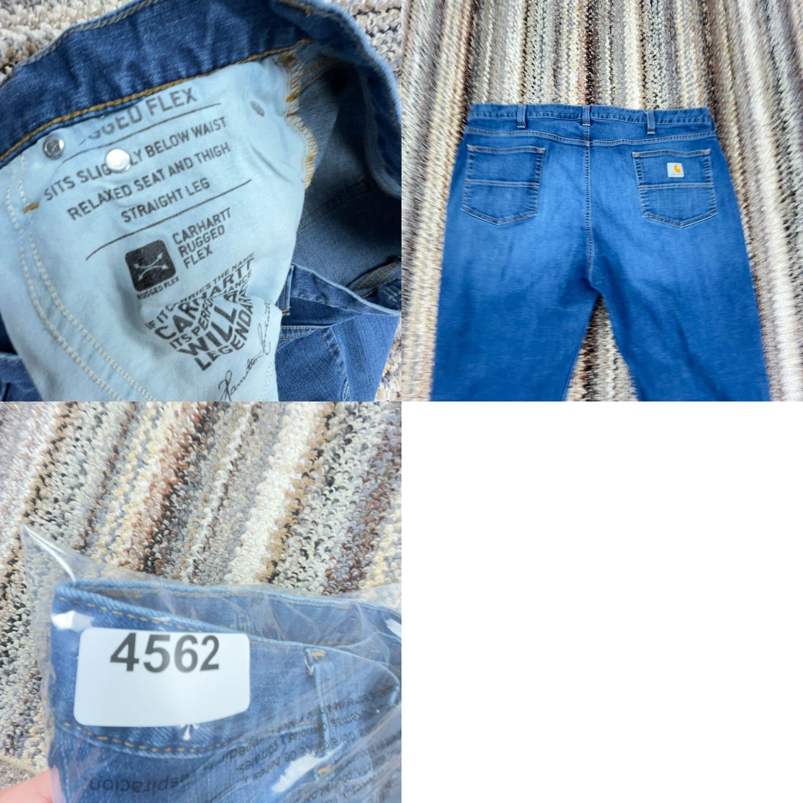 Carhartt VINTAGE Carhartt Jeans Men 44x32 Straight Leg Relaxed Fit Baggy Faded Work Wear Y2K Size US 44 / EU 60 - 9 Thumbnail