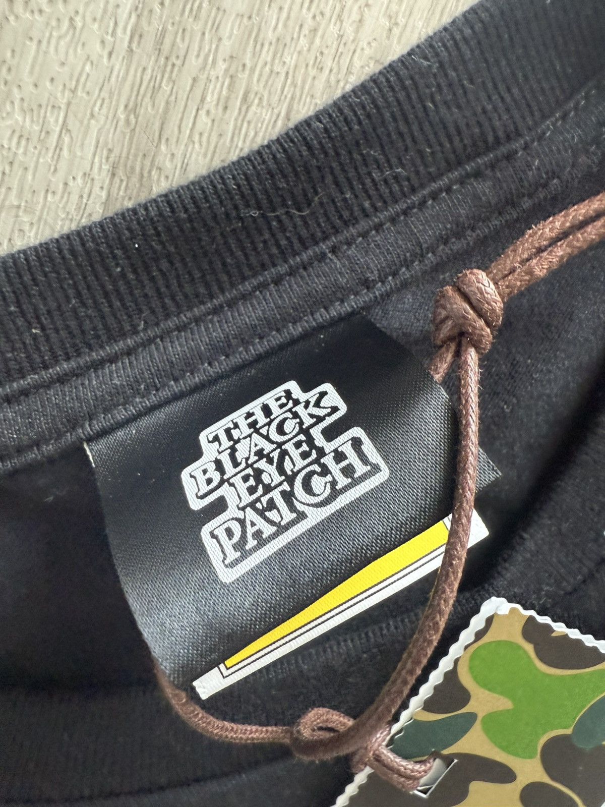 Bape Bape black eye patch college tee Size US XXL / EU 58 / 5 - 4 Thumbnail