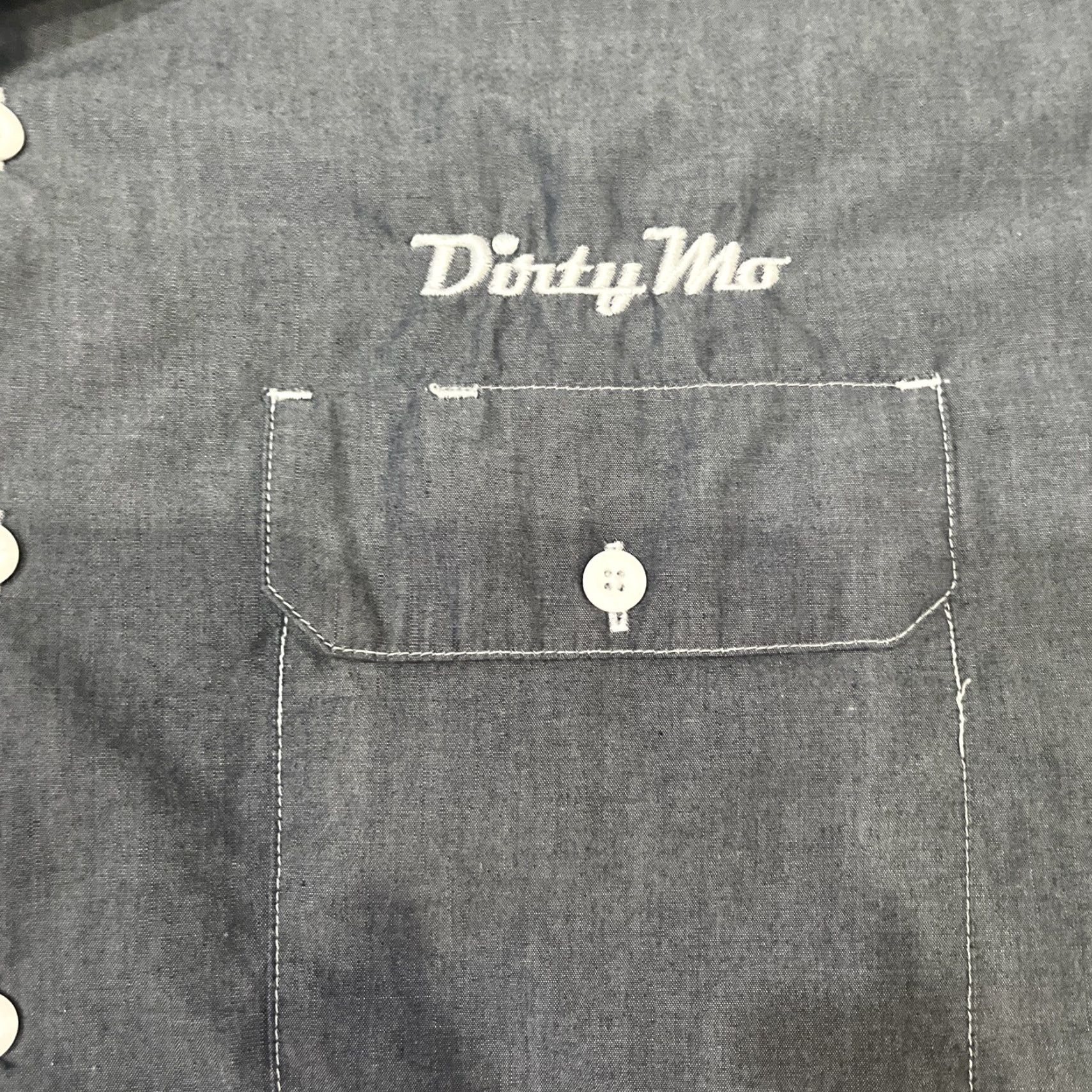 Dickies VINTAGE Dale Jr Dirty Mo Radio Dickies Gray Short Sleeve Button Up Men’s 2XL Gray Dickies Shirt 2XL Mens Womens Size US 39 - 2 Thumbnail