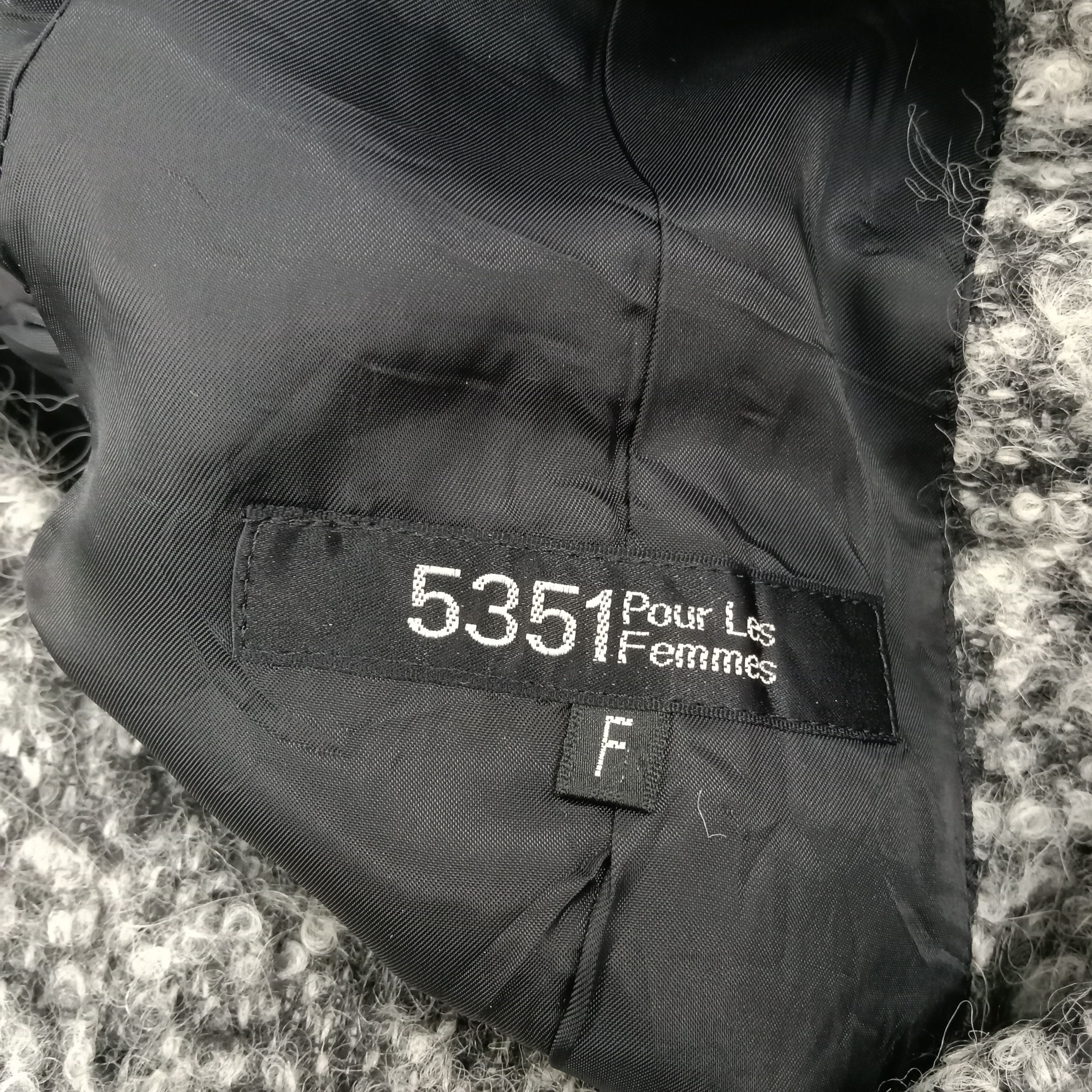 5351 POUR LES FEMMES Vintage 5351 Pour Les Femmes Japanese Wool Jacket C227N24 Size XS / US 0-2 / IT 36-38 - 4 Thumbnail