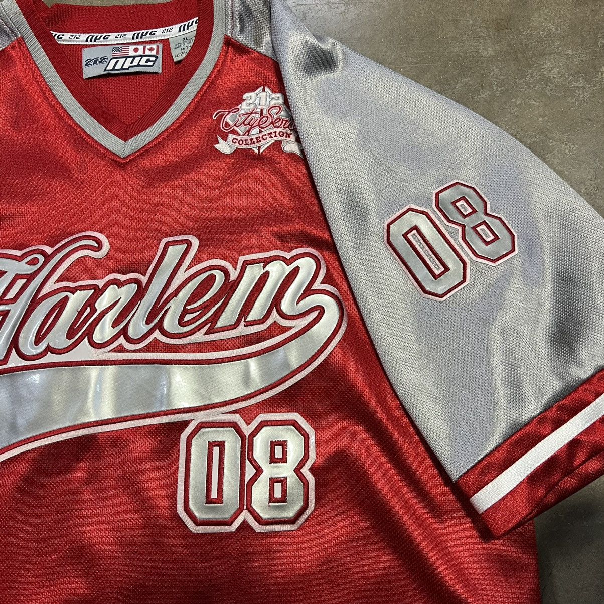 Vintage Vintage Y2K NYC 212 Harlem Football Jersey Oversized Skater Size US XL / EU 56 / 4 - 5 Thumbnail