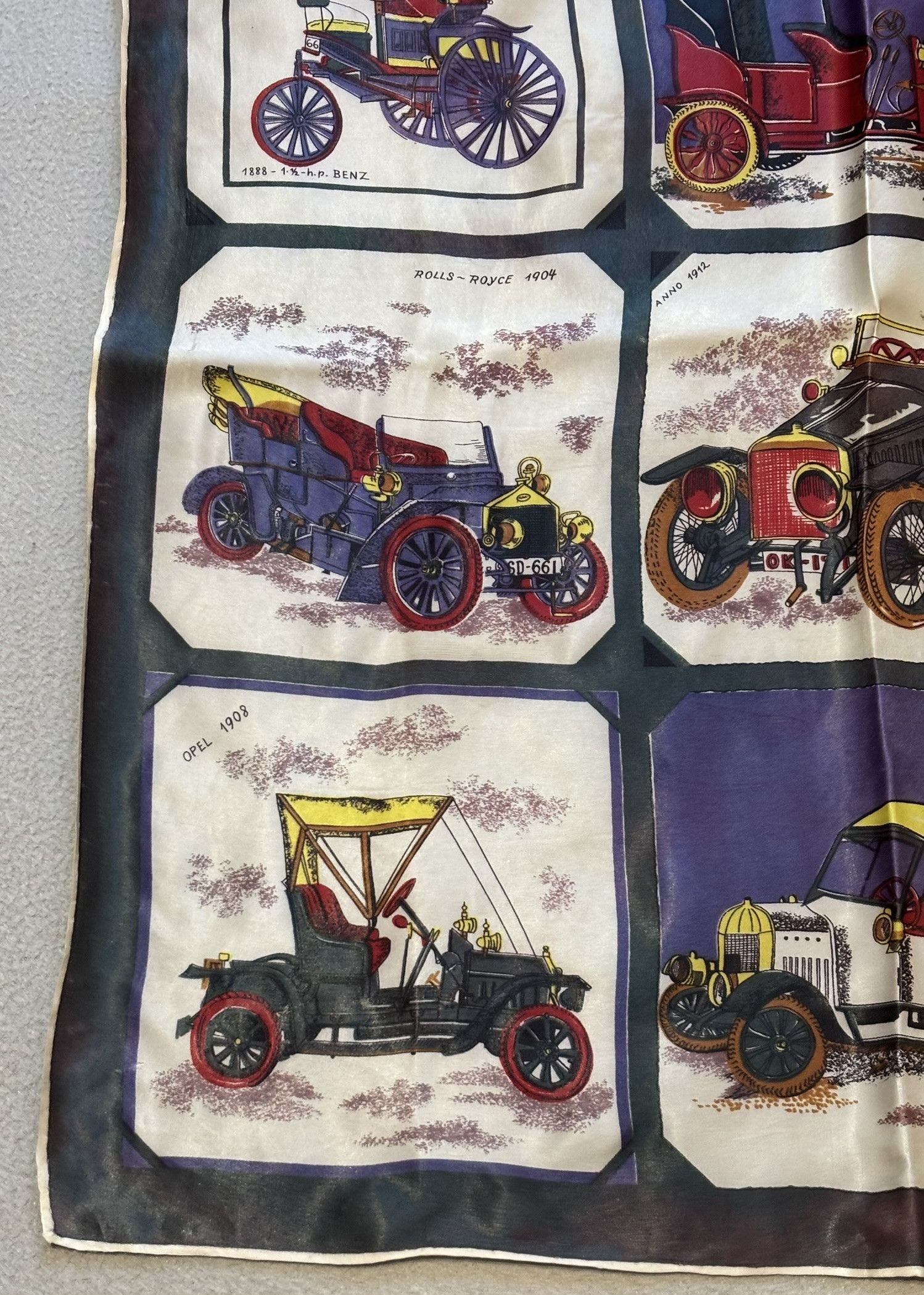 Other Scarf/Scarf Old cars Vintage cars 60s/70s Size ONE SIZE - 6 Thumbnail