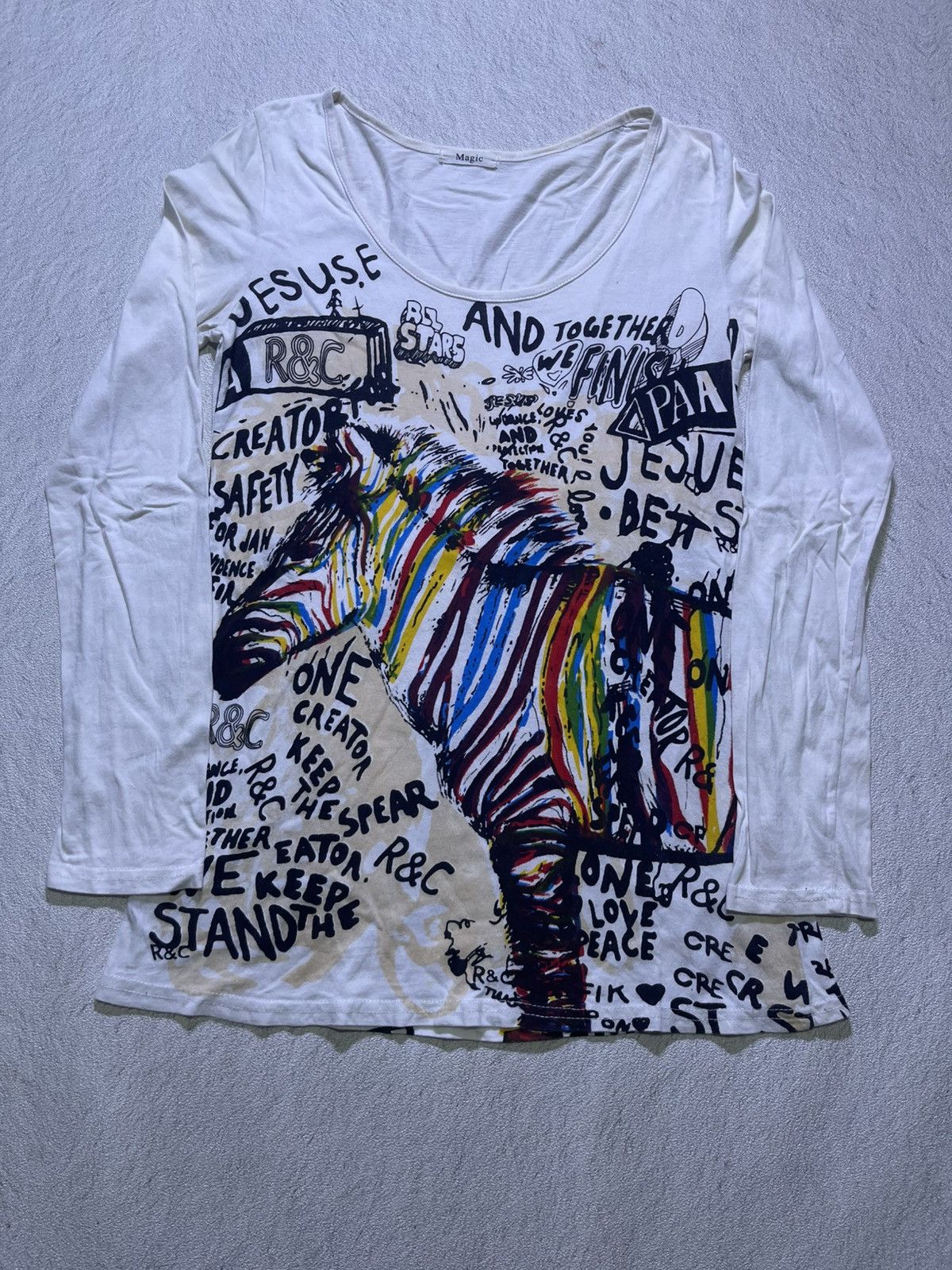 Japanese Brand Y2K MAGIC long sleeve tshirt full color motif Size US S / EU 44-46 / 1 - 1 Thumbnail