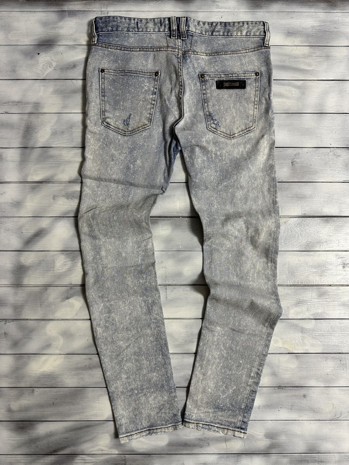 Just Cavalli Rare Luxury Jeans Just Cavalli Distressed Denim Size 31 Size US 31 - 2 Thumbnail