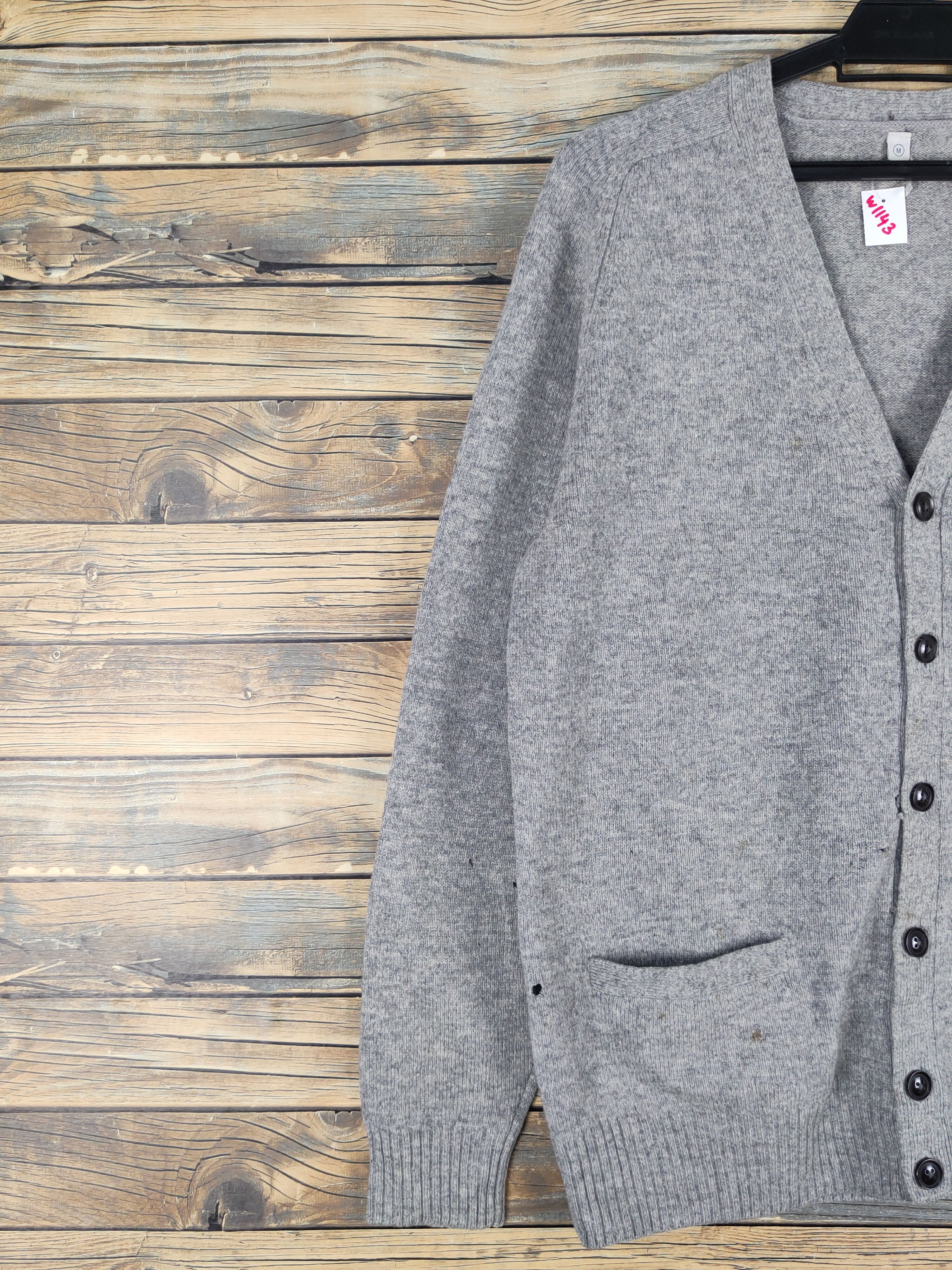 Homespun Knitwear Uniqlo japan vintage Gray Knitwear Cardigan #W1443 Size US M / EU 48-50 / 2 - 3 Thumbnail